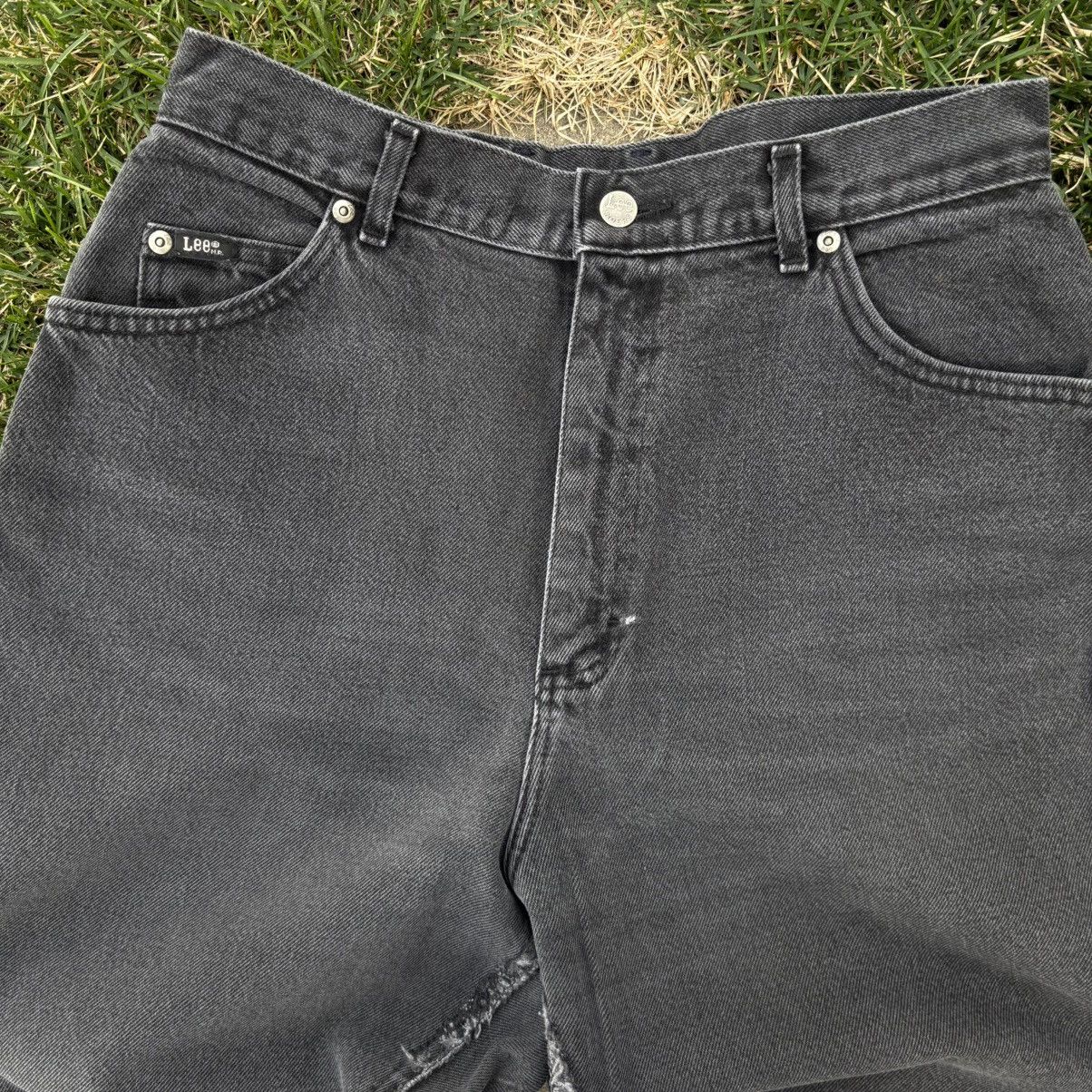 Lee × Vintage Vintage Lee Rider Black Denim Jeans Size 36" / US 14 / IT 50 - 4 Thumbnail