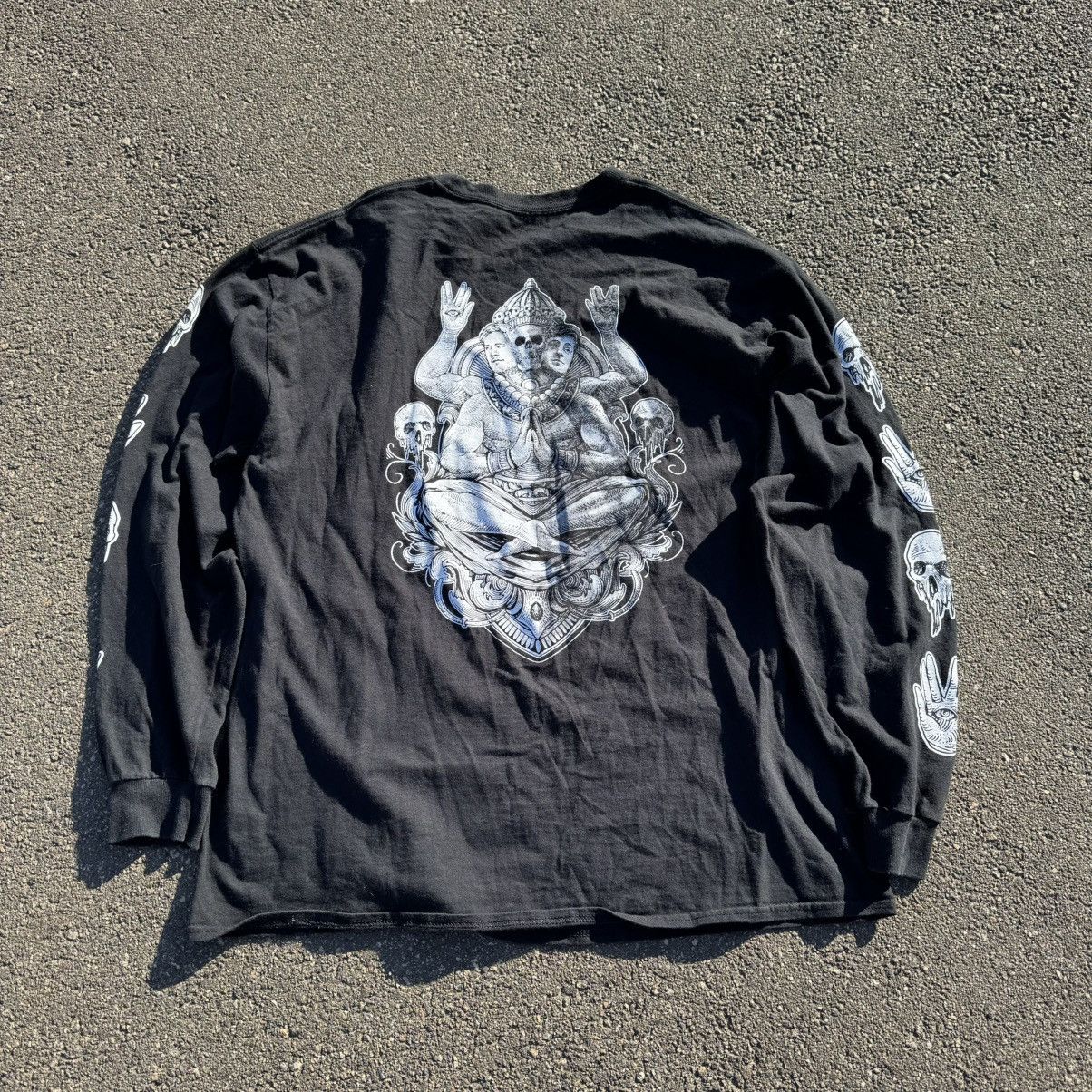 Vintage Sick UNUS ANNUS Merch Faded Long Sleeve Y2K Avant-Garde Size US XL / EU 56 / 4 - 1 Thumbnail