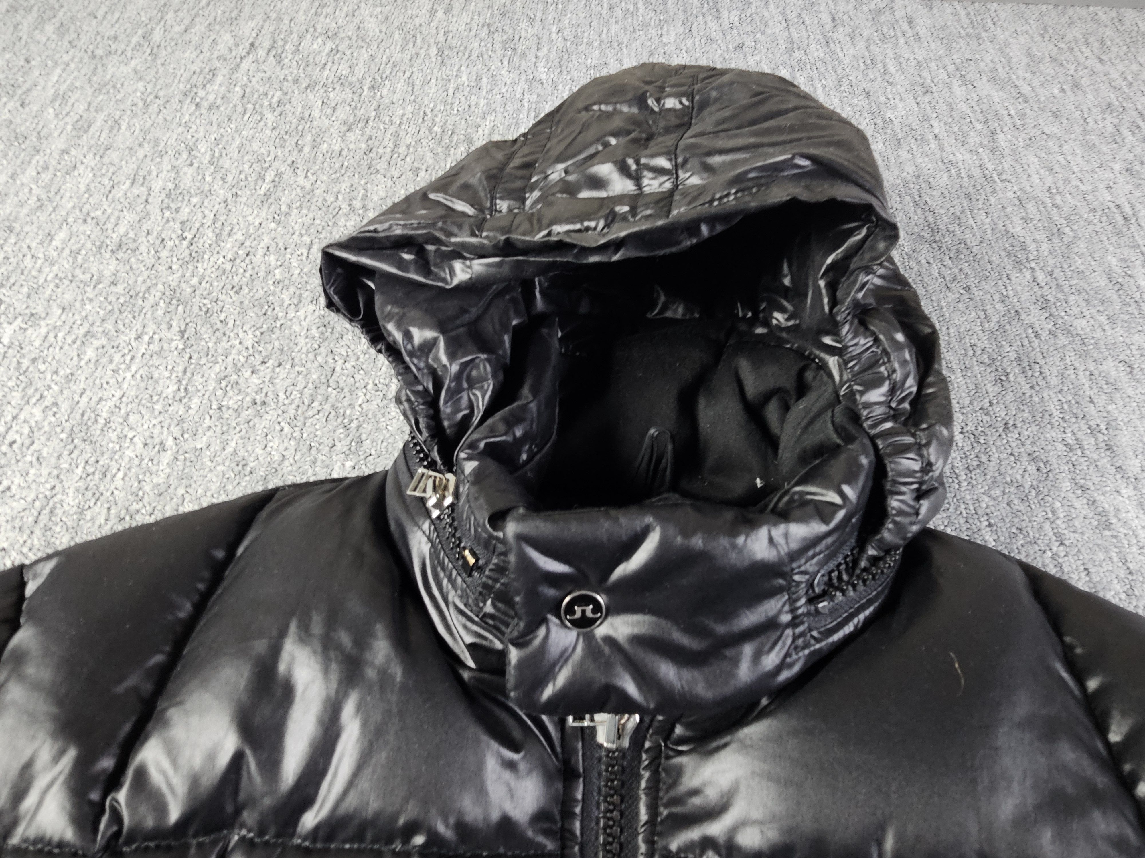 J.Lindeberg J.Lindeberg Down Jacket Men L Black Puffer Nylon Hooded Size US L / EU 52-54 / 3 - 3 Thumbnail