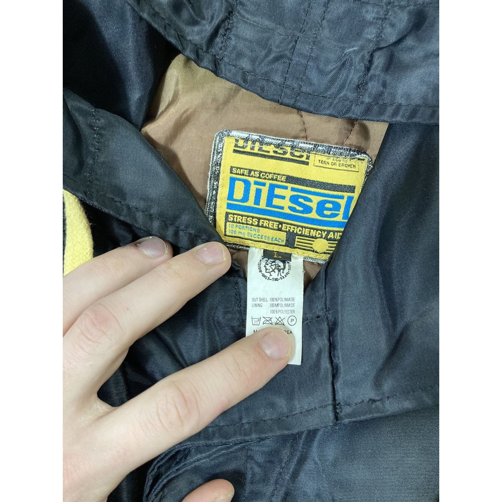 Diesel × Japanese Brand 90s Diesel Avant Garde Nylon Pocket Jacket Made In Korea Size US L / EU 52-54 / 3 - 2 Thumbnail