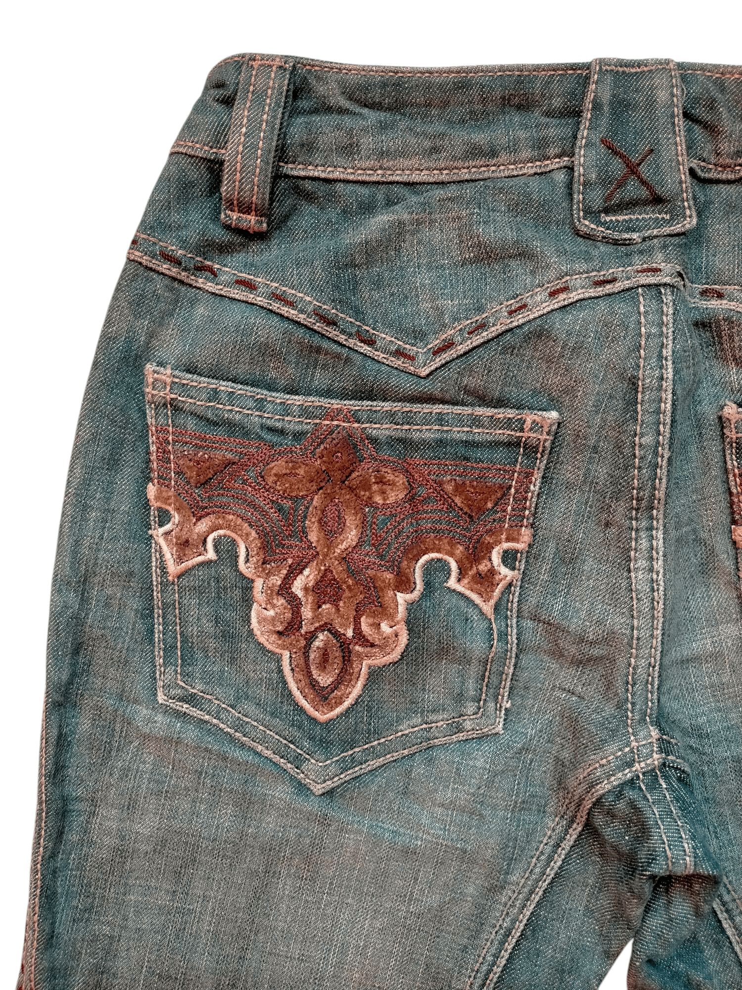 Hysteric Glamour Flare Jeans Antik Denim Embroidered Low rise Boot cut Denim Size US 28 / EU 44 - 10 Thumbnail