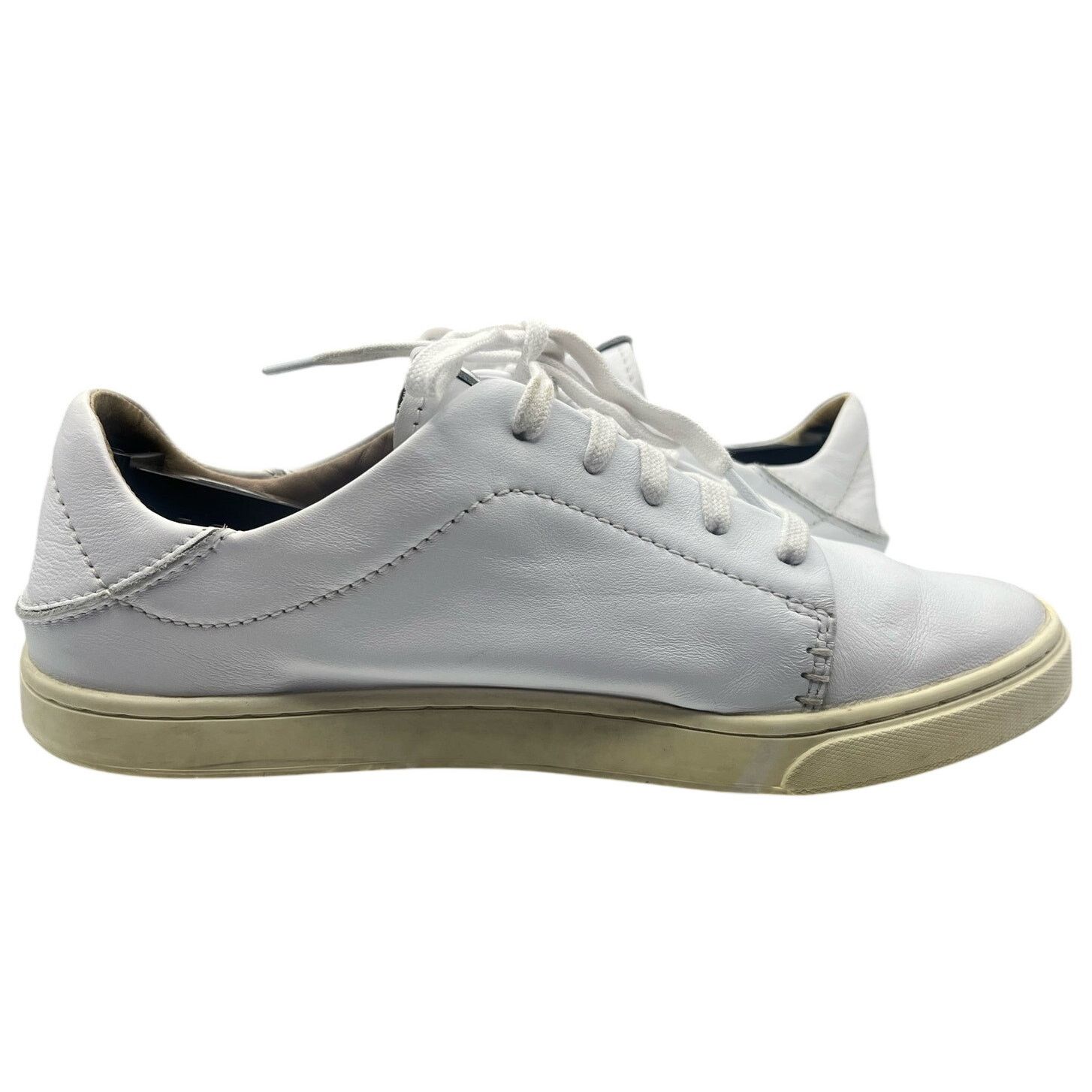 Olukai OluKai Pehuea Li Ili White Leather Sneakers Shoes Size 7 Size US 7 / IT 37 - 3 Thumbnail