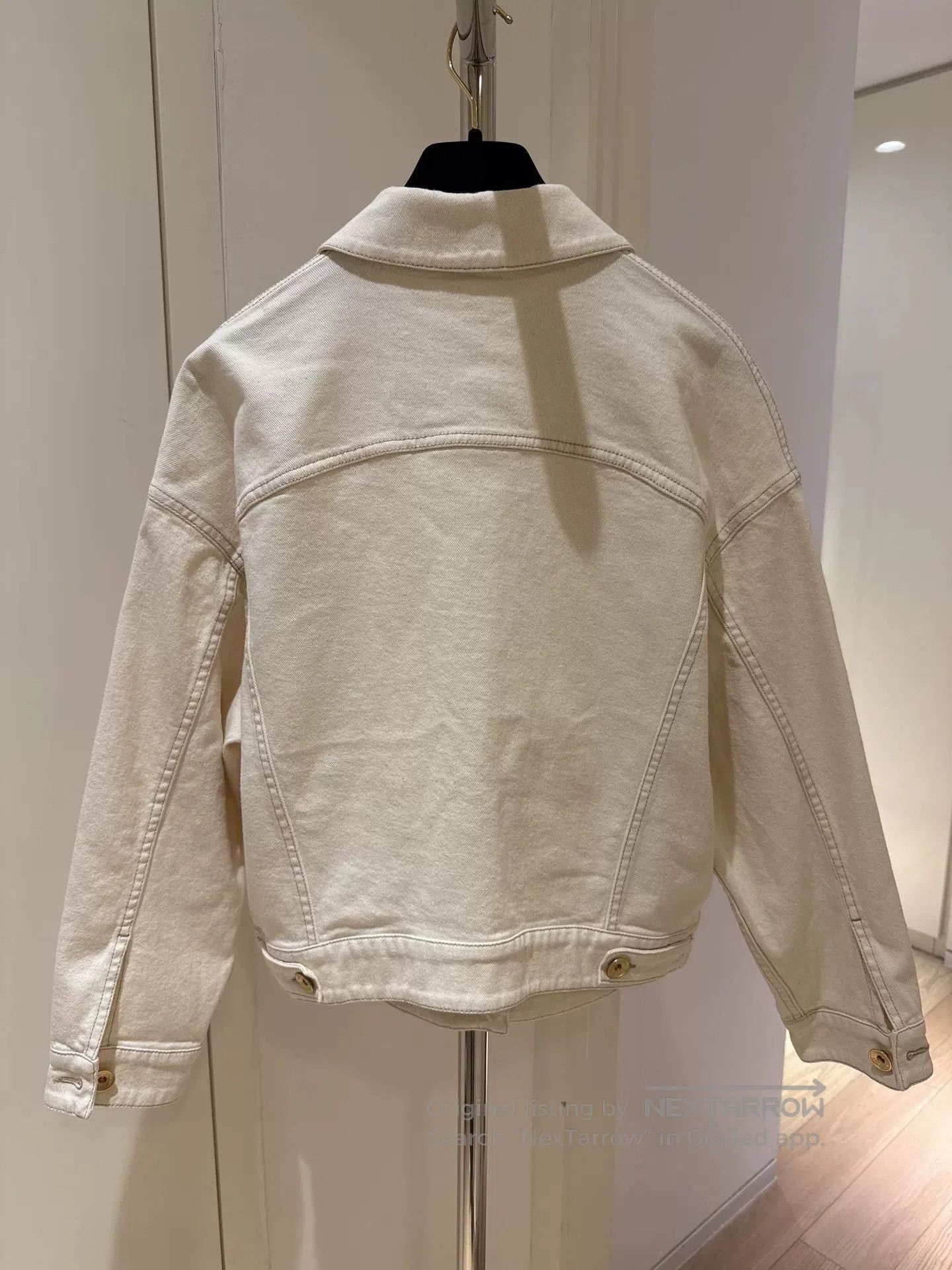 Brunello Cucinelli Brunello Cucinelli White Denim Jacket. Size US XS / EU 42 / 0 - 2 Thumbnail