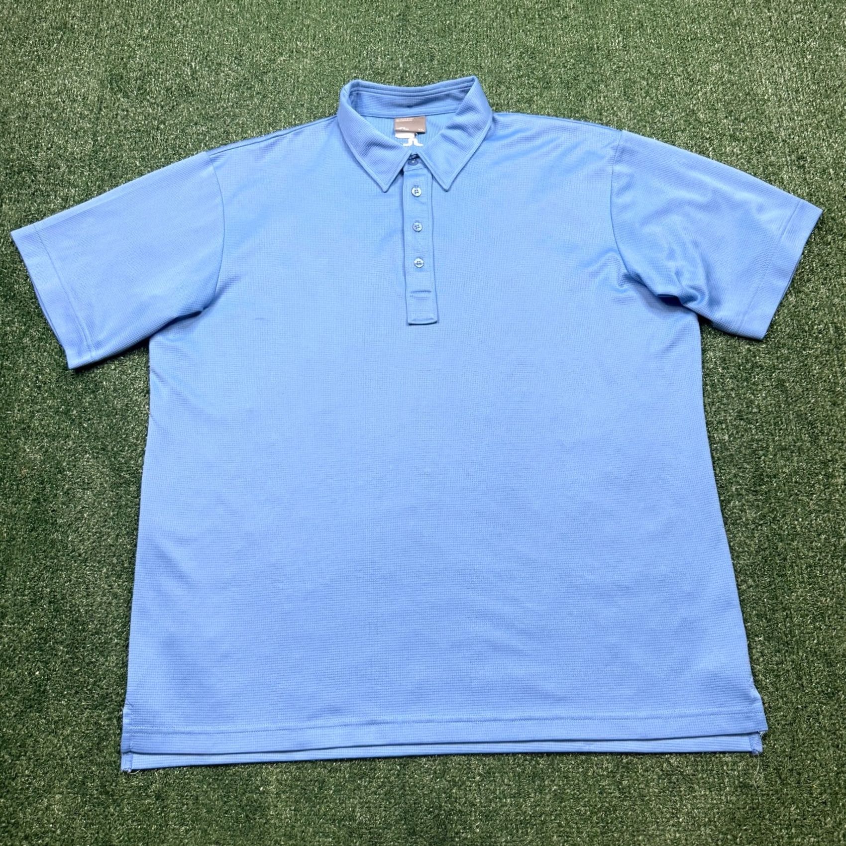 J.Lindeberg J.Lindeberg Polo Shirt Mens 2XL Blue Short Sleeve Logo Golf Shirt Size US XXL / EU 58 / 5 - 2 Thumbnail