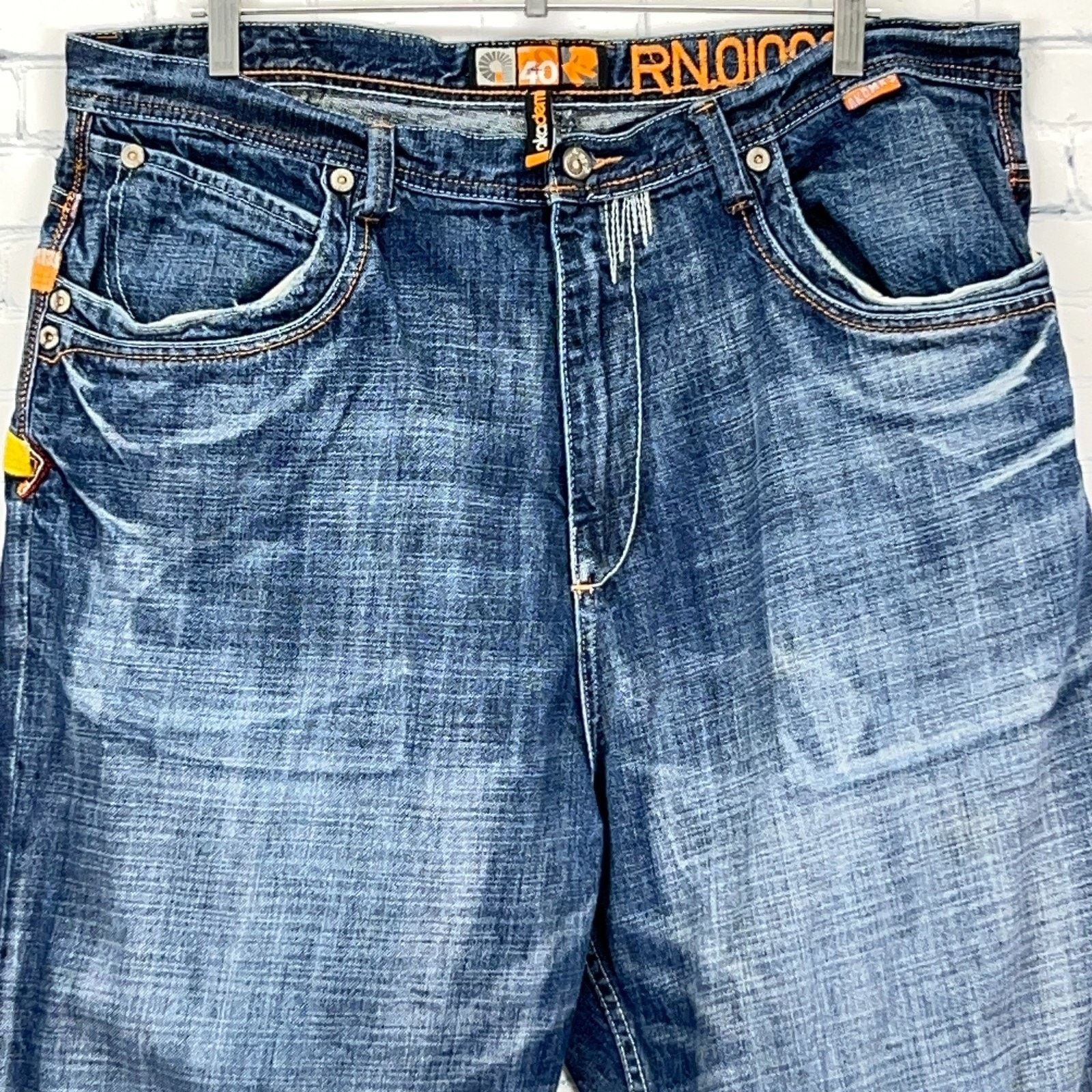 Akademiks Vintage Y2Ks Akademiks Jeans Blue Denim Hip Hop Rap 40 Size US 40 / EU 56 - 6 Thumbnail