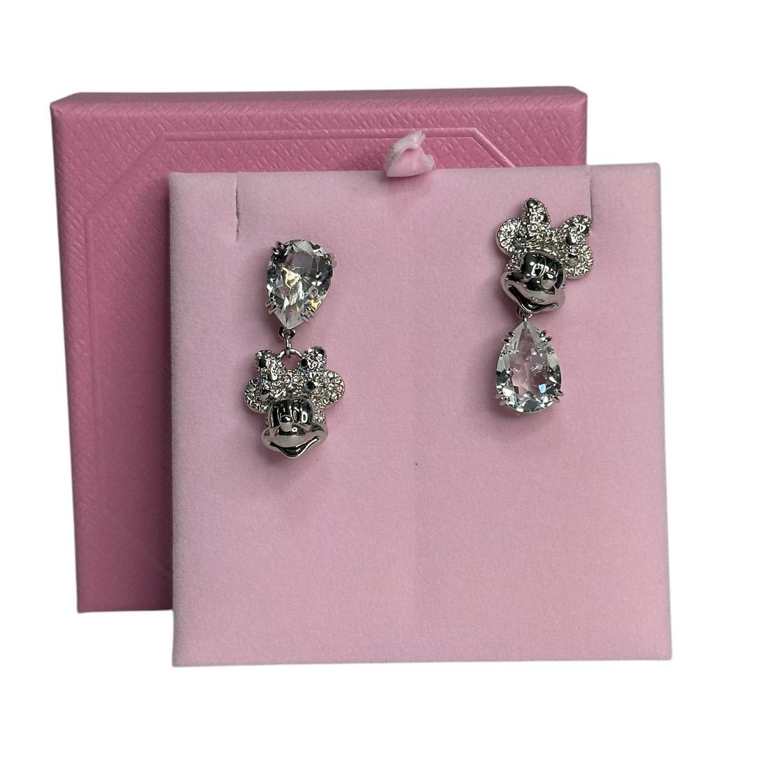 Swarovski Swarovski 100 Years Disney Minnie Mouse drop earrings Size ONE SIZE - 1 Thumbnail