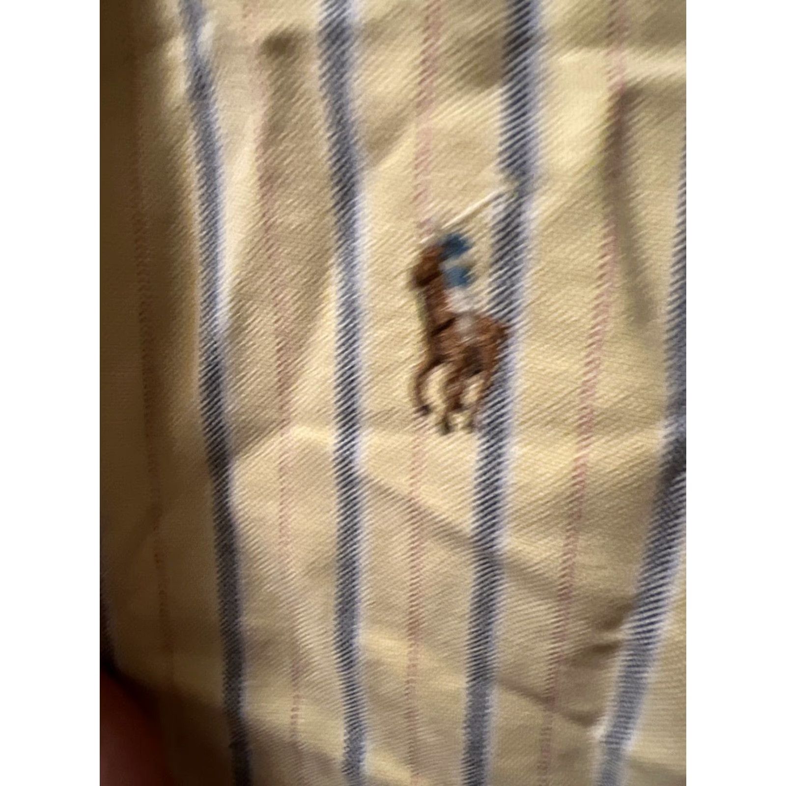 Polo Ralph Lauren VINTAGE Polo Ralph Lauren Men Oxford Shirt Long Sleeve Regular Size 16 Yellow Striped Button-Up Size US L / EU 52-54 / 3 - 2 Thumbnail