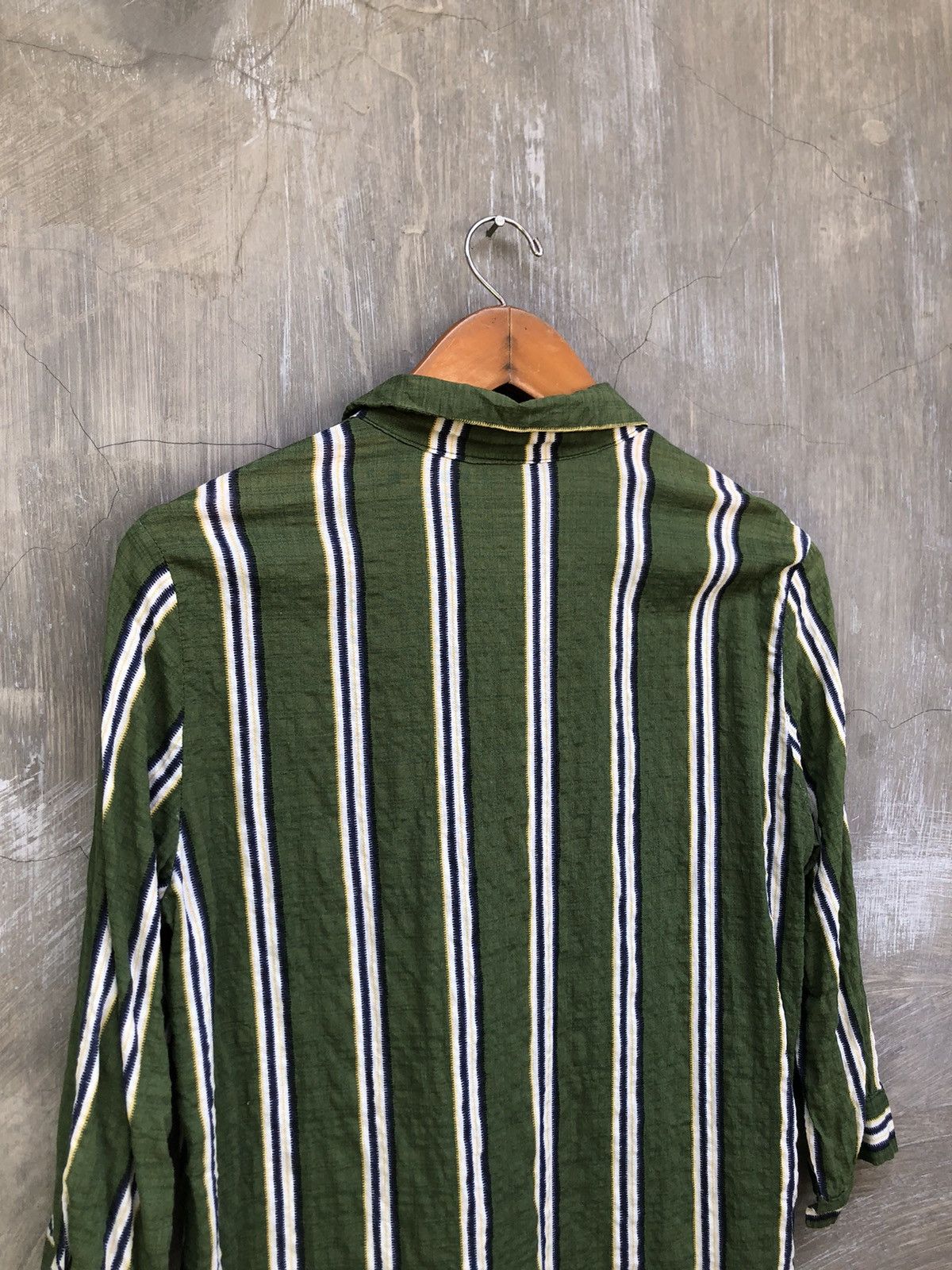 Japanese Brand Atmark Stripe Button Up Shirt Size M / US 6-8 / IT 42-44 - 8 Thumbnail