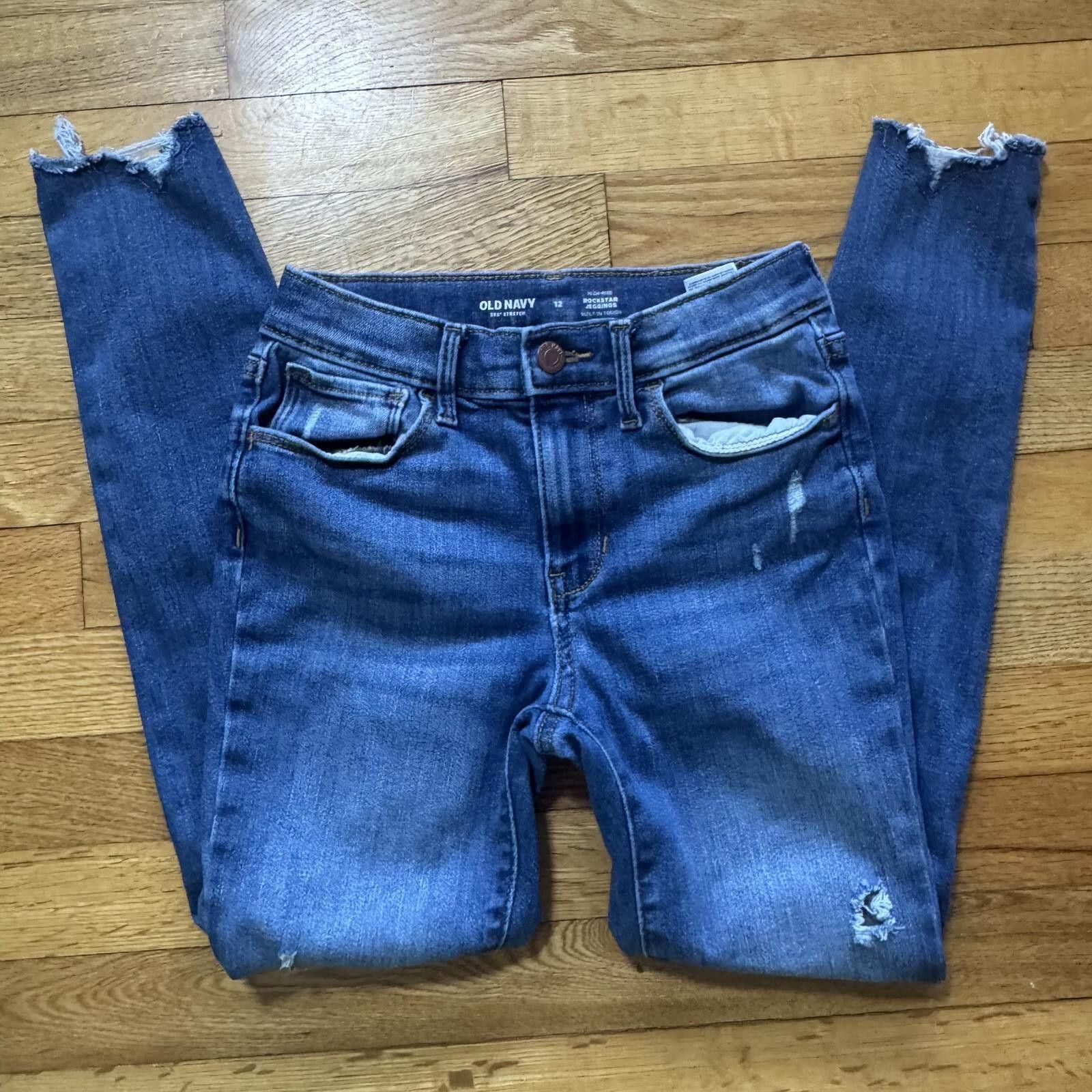 Old Navy Old Navy Rockstar Jeans for Girls Size 12 Size 24" / US 00 / IT 34 - 2 Thumbnail