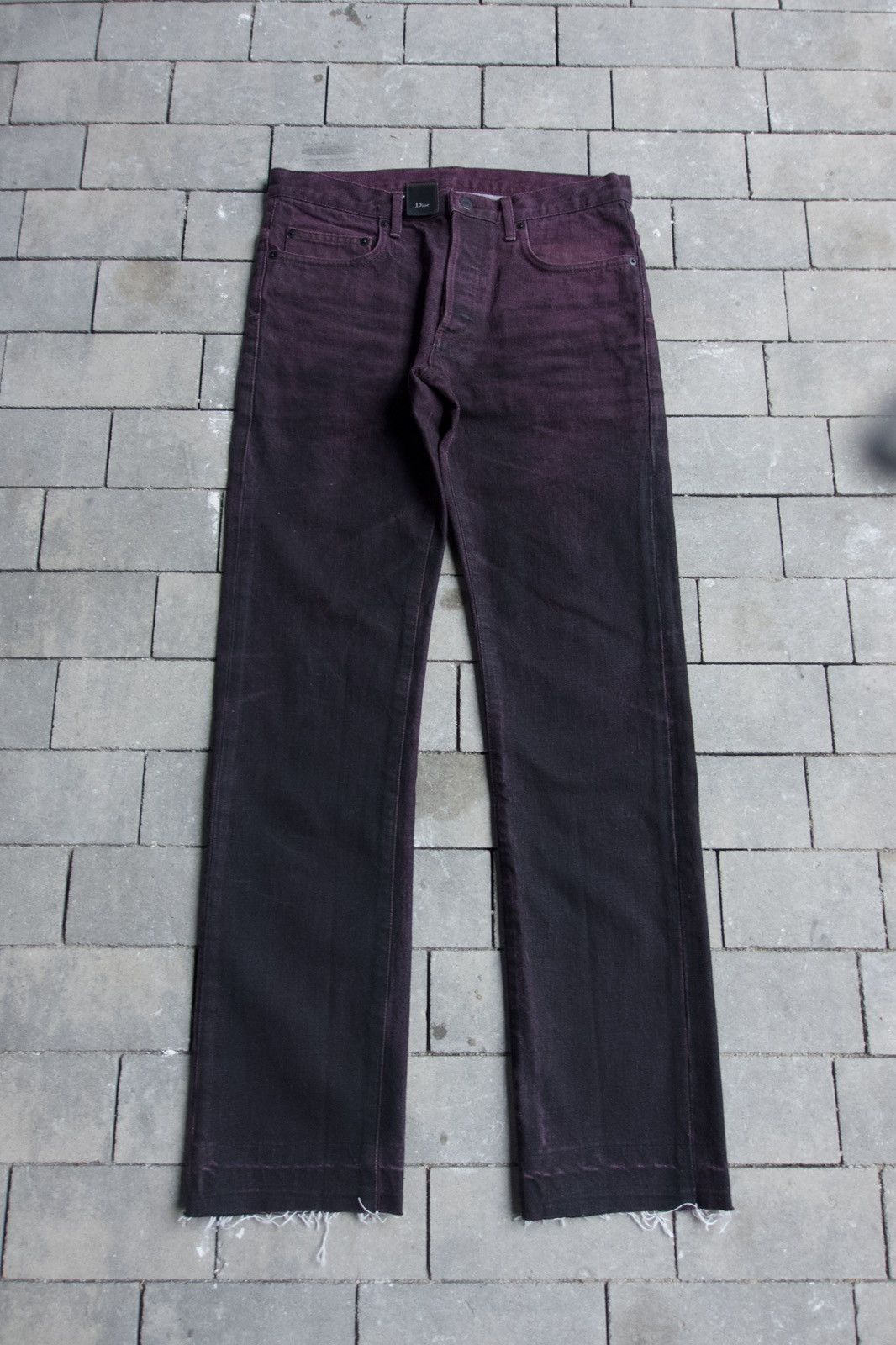 Dior AW08 Dior Blood Burgundy Wax jeans by KVA Waxed Size US 30 / EU 46 - 13 Thumbnail