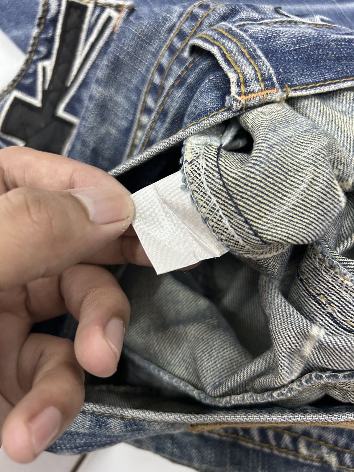 Japanese Brand × Vintage Vintage PRESS Japanese Denim Faded Distressed Jeans Size US 30 / EU 46 - 11 Thumbnail