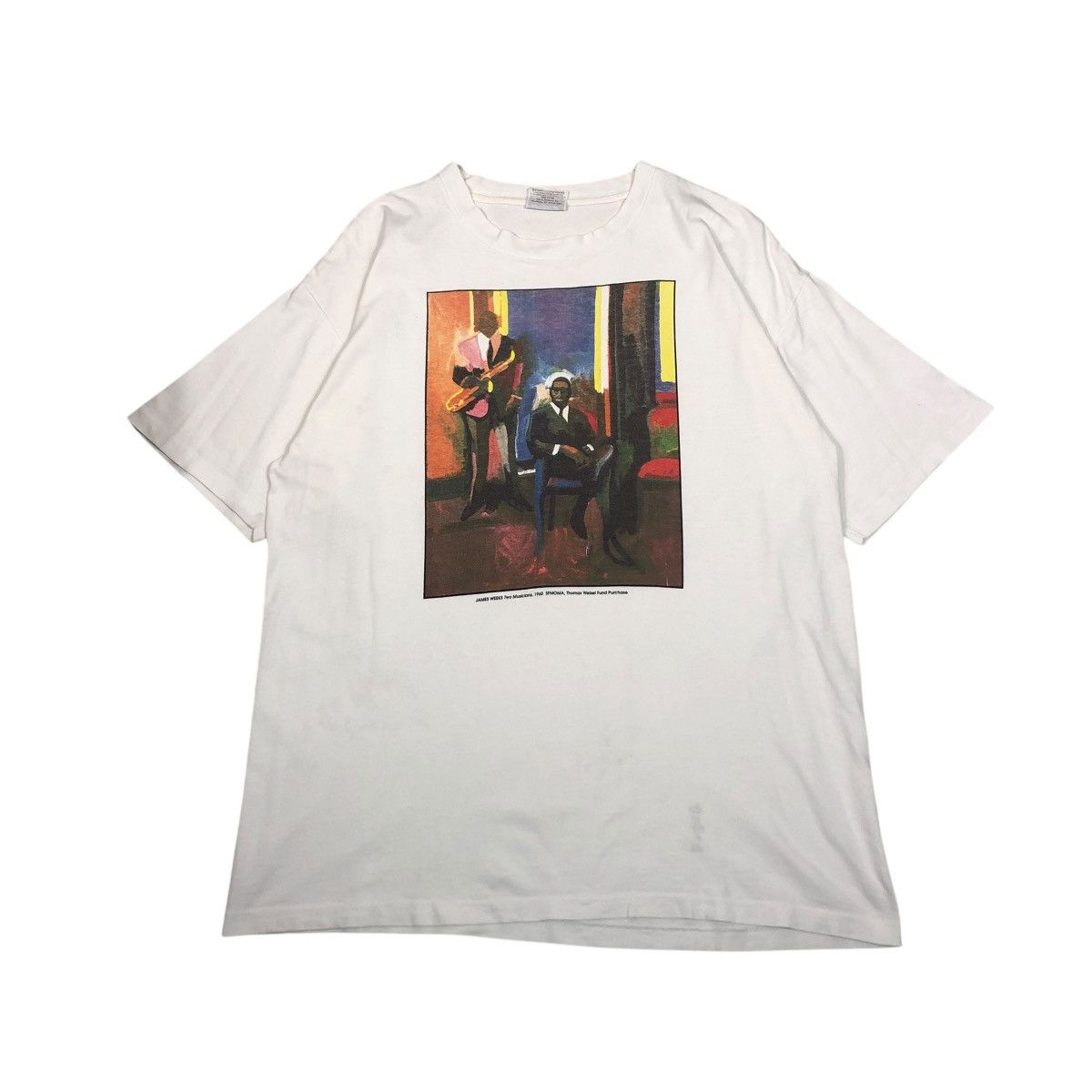Vintage 🔥JAMES WEEKS TWO MUSICIANS 1960 SFMOMA THOMAS WEISEL FUND Size US XL / EU 56 / 4 - 1 Thumbnail