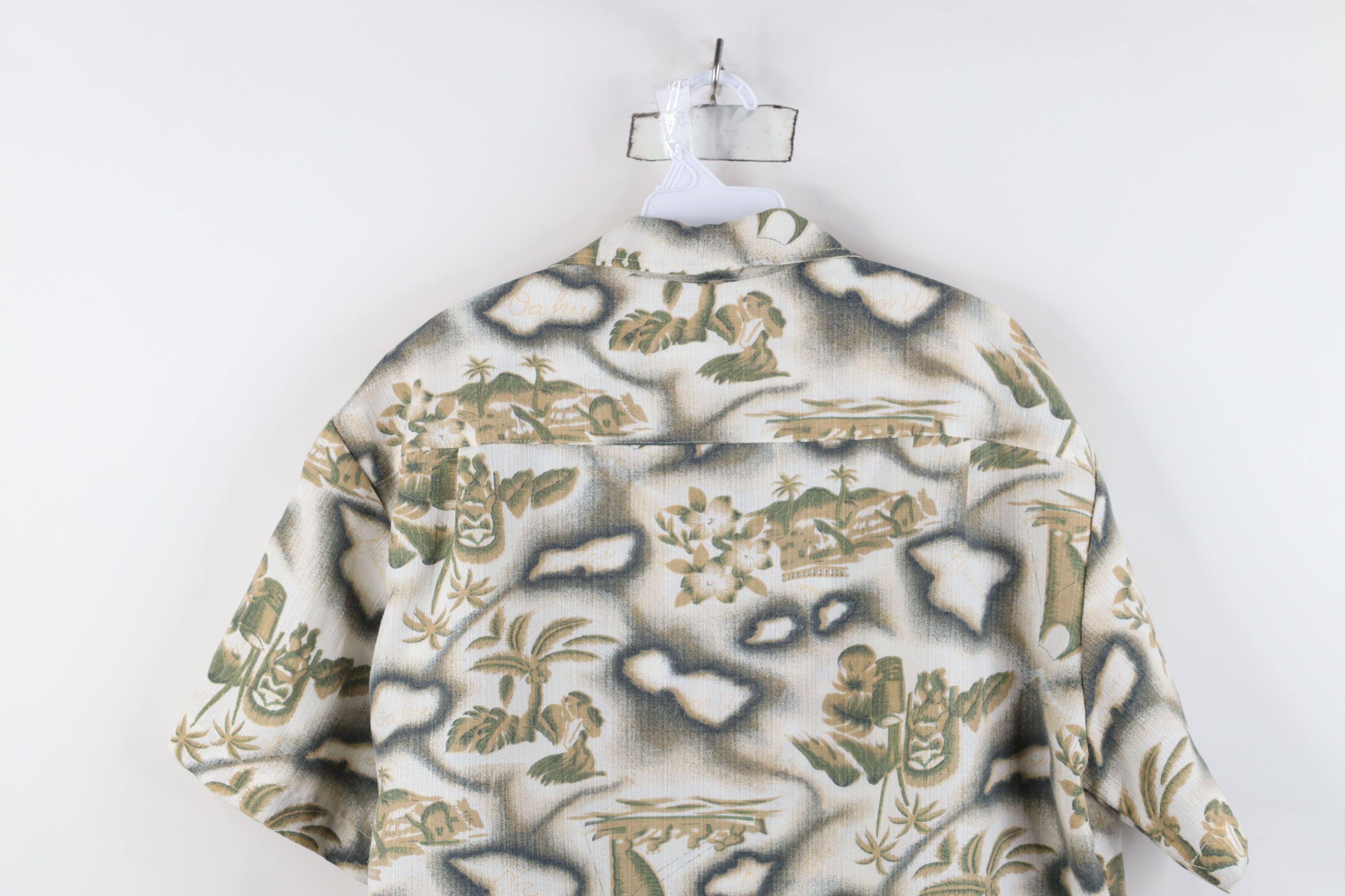 Vintage Vintage 70s Streetwear Collar Luau Hawaiian Button Shirt Size US L / EU 52-54 / 3 - 11 Thumbnail