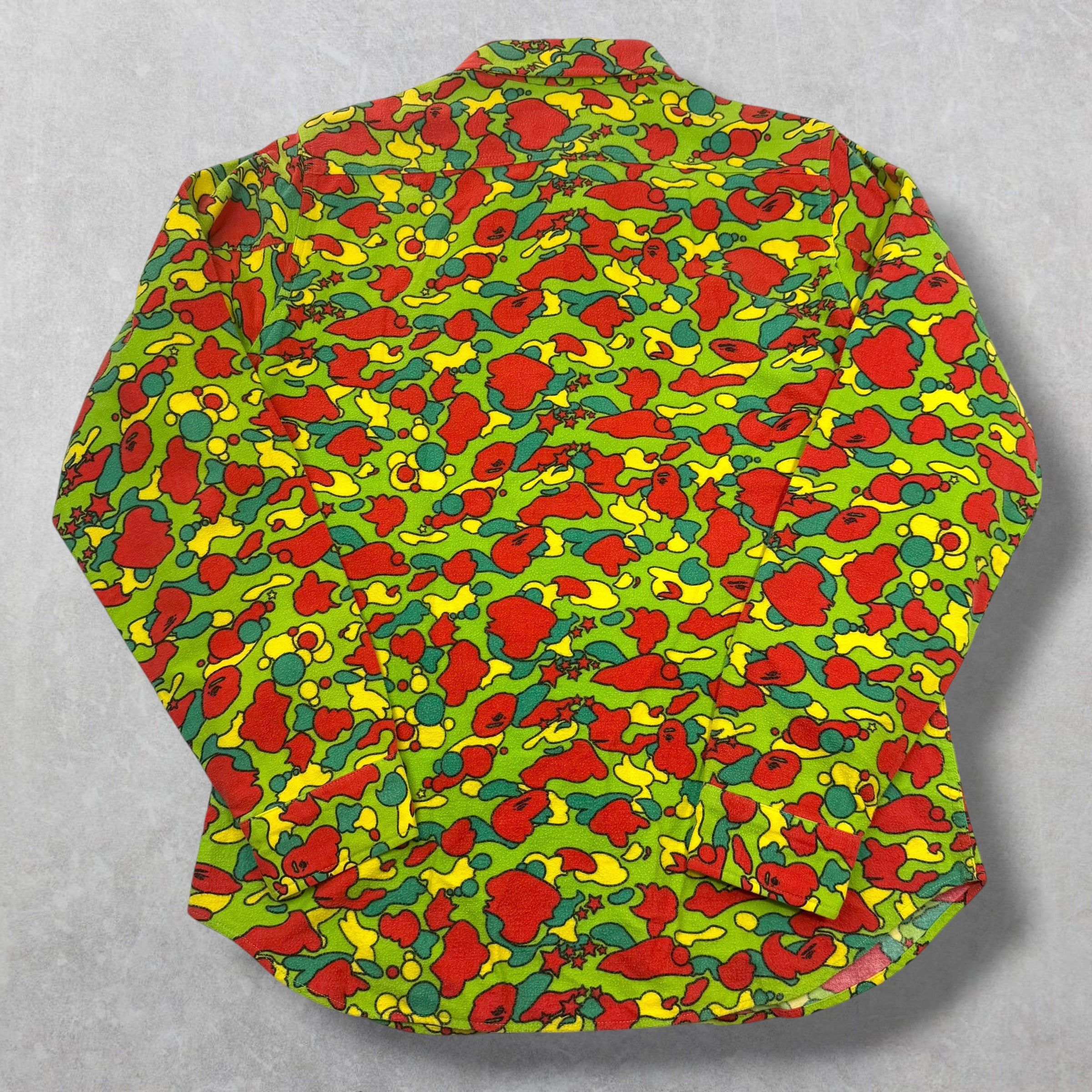 Bape Bape Psyche Camo Button Up M Size US M / EU 48-50 / 2 - 2 Thumbnail