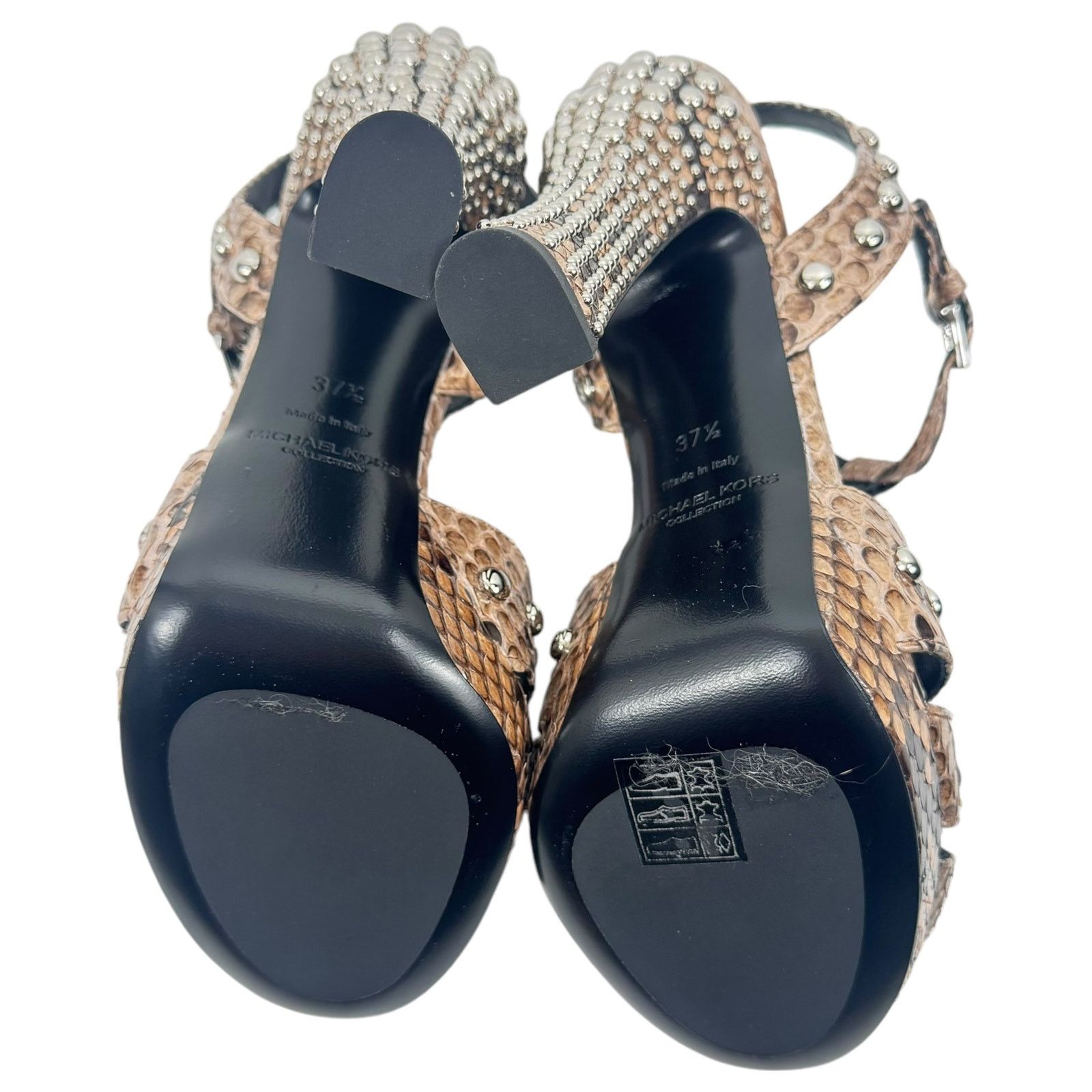 Michael Kors NEW Michael Kors Collection Rosanna Studded Python Sandals Size US 7.5 / IT 37.5 - 9 Thumbnail