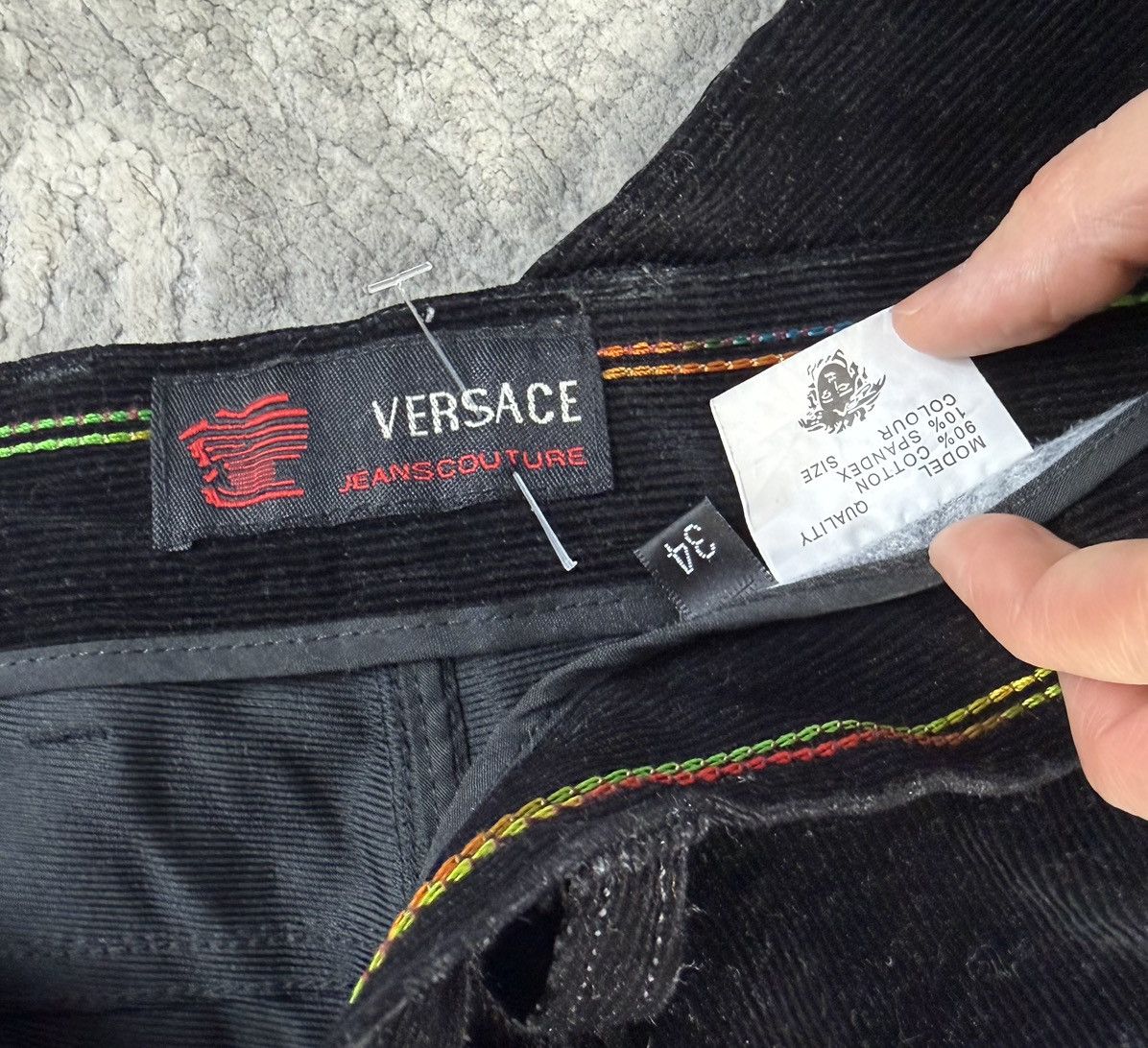 Versace Jeans Couture Versace Jeans Couture Vintage Corduroy Trousers Size US 34 / EU 50 - 4 Thumbnail