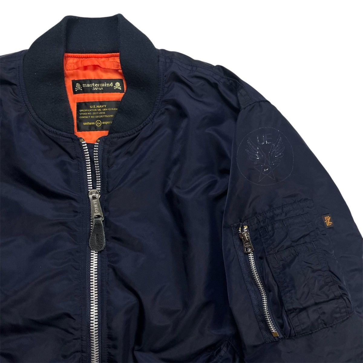 Alpha Industries × Mastermind Japan FW 2013 Mastermind x UE ‘Skull and Bones’ Bomber Size US XL / EU 56 / 4 - 4 Thumbnail