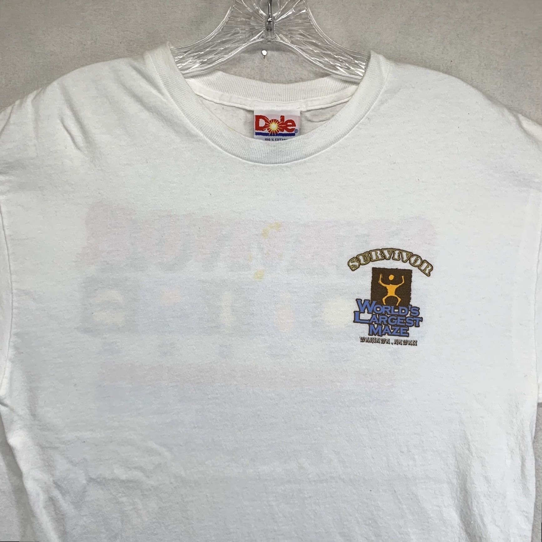 Vintage VINTAGE Survivor T Shirt Men Small Hawaii Wahiawa Maze 90s Y2K Graphic Tee Cotton Size US S / EU 44-46 / 1 - 5 Thumbnail