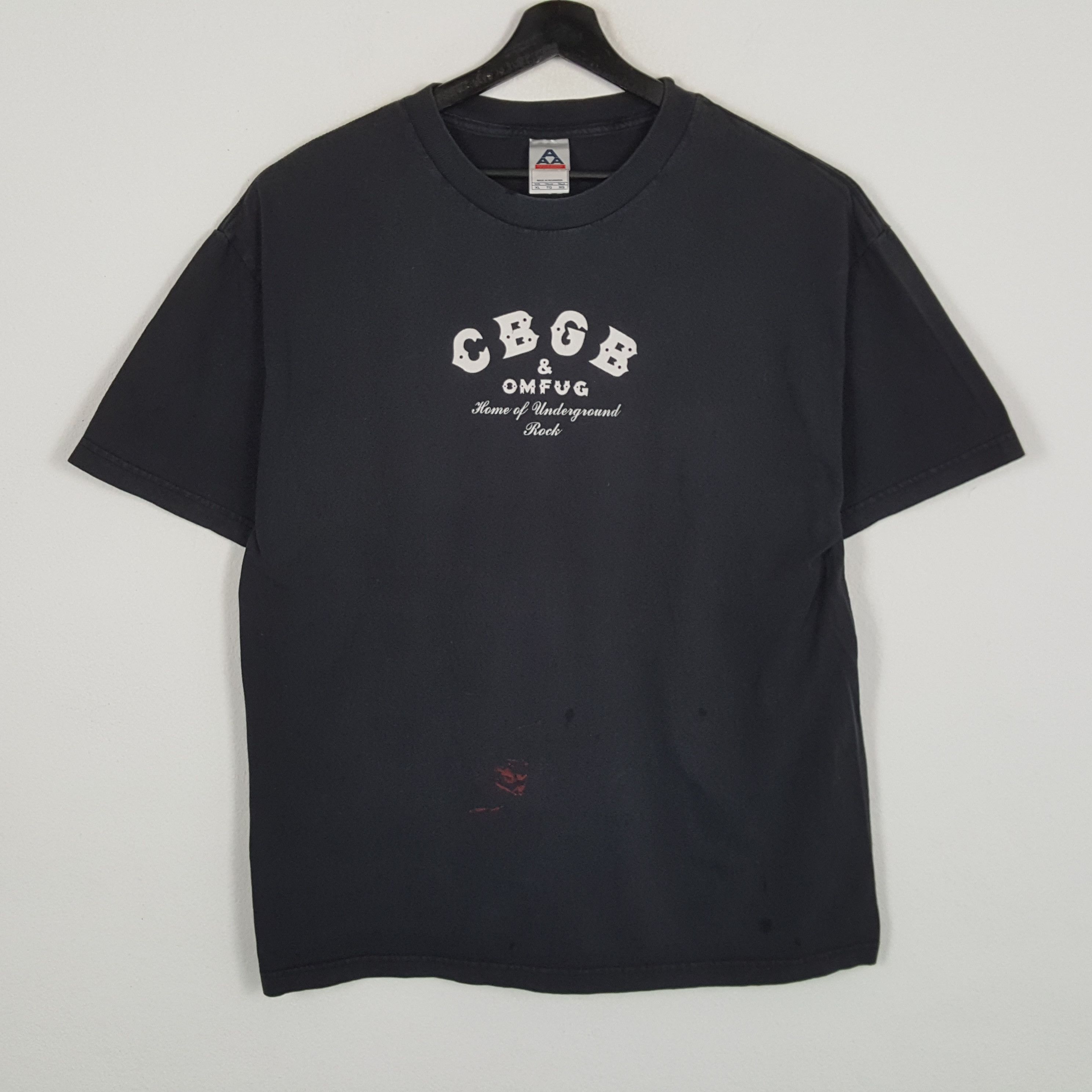 Vintage CBGB & OMFUG Underground Rock Music Vintage Tshirt Size US XL / EU 56 / 4 - 1 Thumbnail