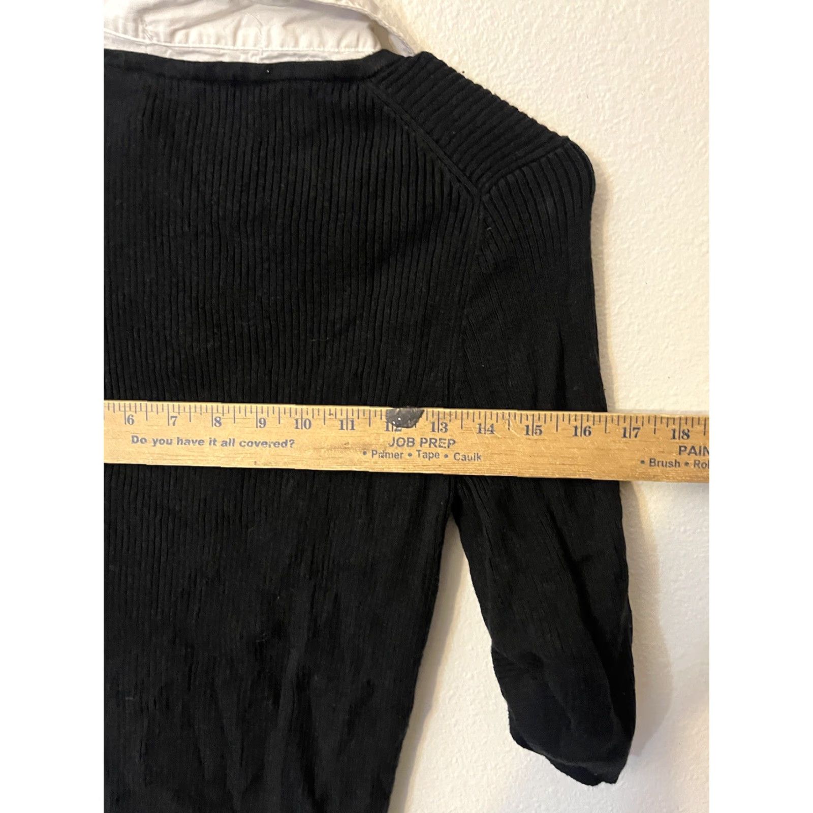 Michael Kors Michael Kors Black Collared Sweater Shirt XS Slim Fit Womens Size XS / US 0-2 / IT 36-38 - 5 Thumbnail