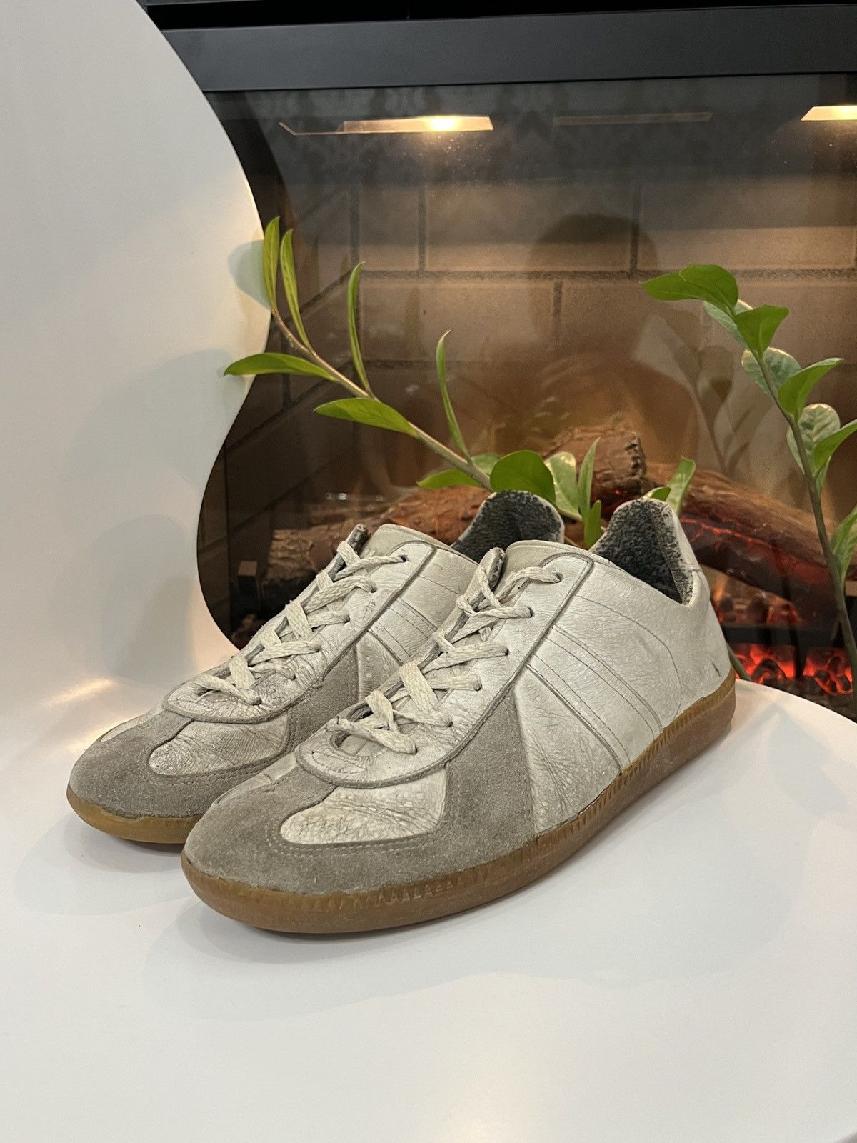 Vintage 🔥THRASHED BW SPORT GAT ARMY SNEAKERS MARGIELA REPLICA VIBE Size US 9.5 / EU 42-43 - 5 Thumbnail