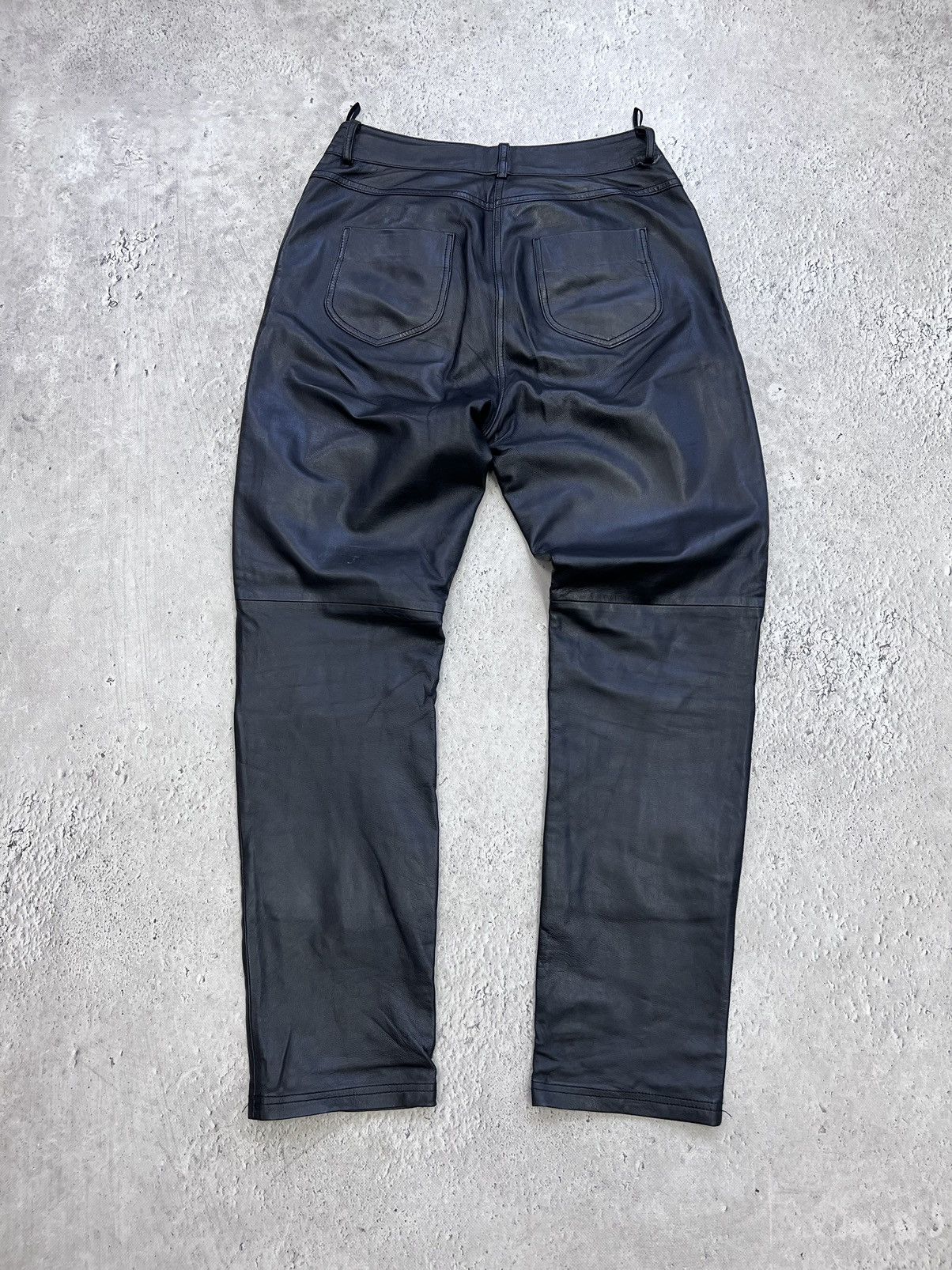 Genuine Leather × Vintage Vintage 90's Y2K Style Casual Classic Genuine Leather Pants Size US 32 / EU 48 - 9 Thumbnail