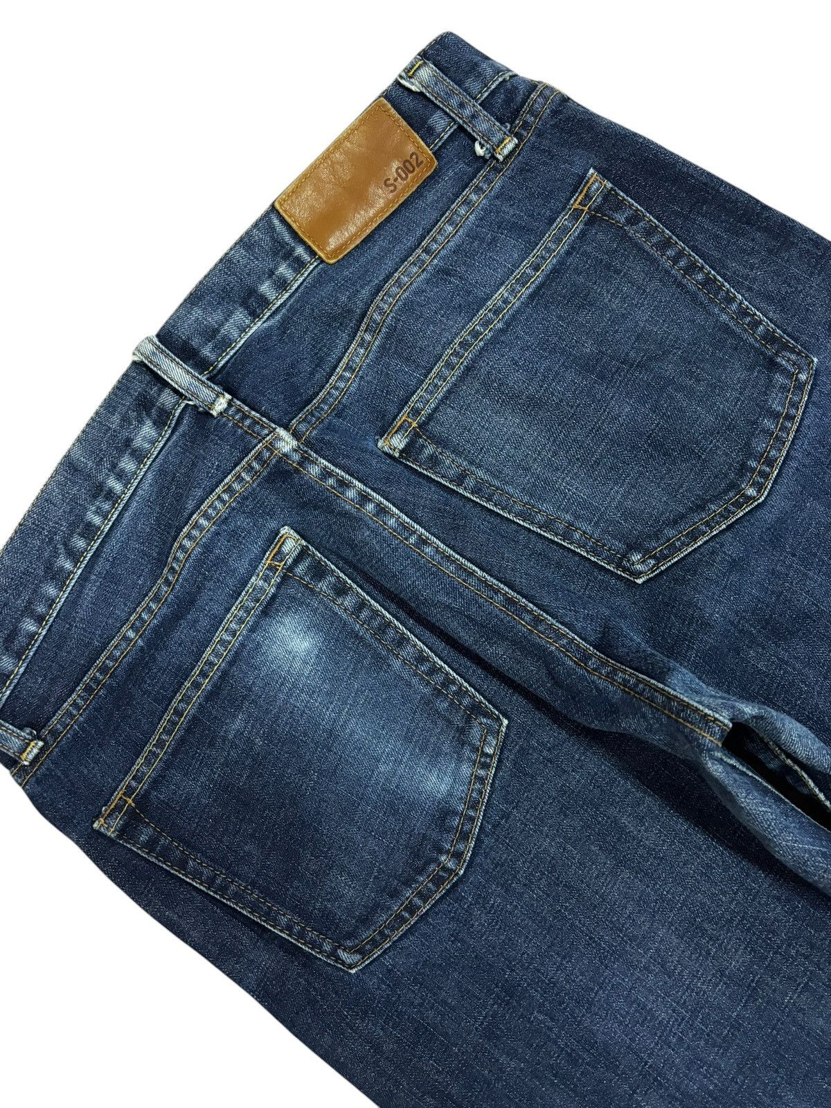 Japanese Brand × Kaihara Denim × Vintage Vintage Kaihara Uniqlo S-002 Blue Indigo Washed Jeans Size US 32 / EU 48 - 4 Thumbnail