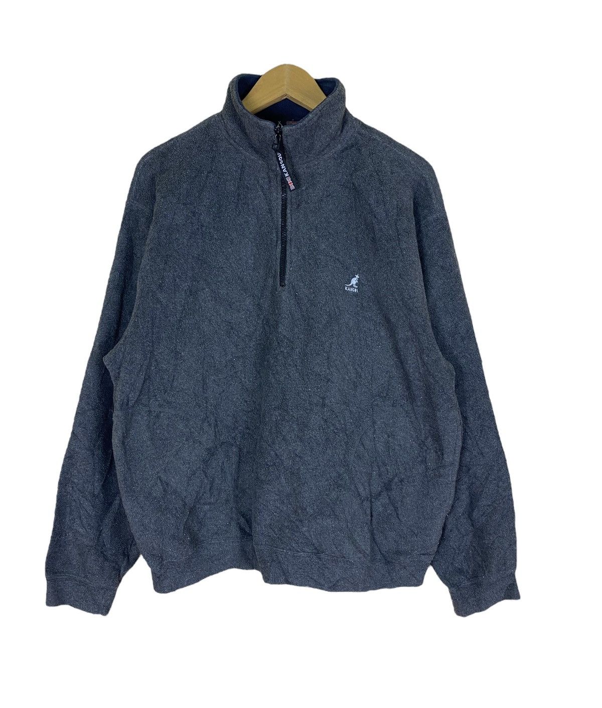 Kangol × Vintage Vintage Half Zip Kangol Fleece Sweatshirt Size US L / EU 52-54 / 3 - 2 Thumbnail