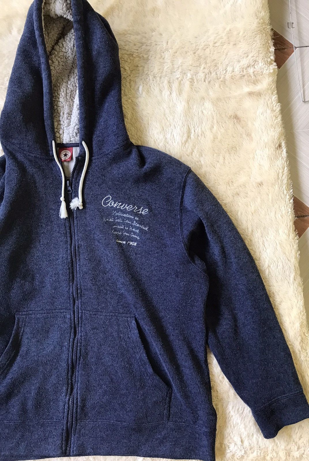 Converse × Vintage Vintage Converse Zipper Hoodie Since 1908 Size US XL / EU 56 / 4 - 2 Thumbnail
