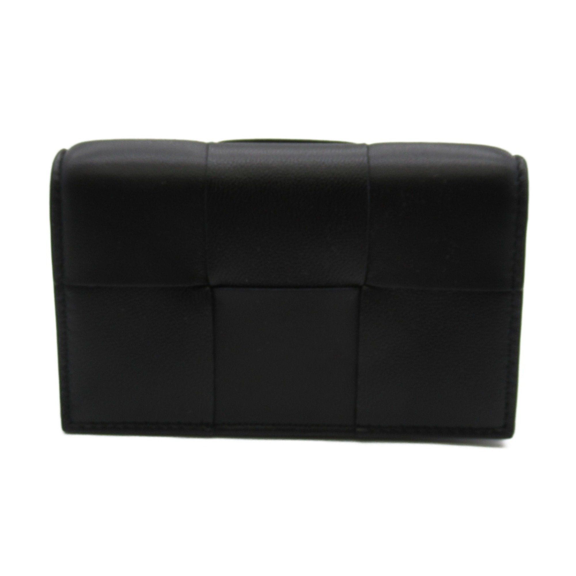 image of Bottega Veneta Card Case Black Leather 651396Vcqc48425, Women's