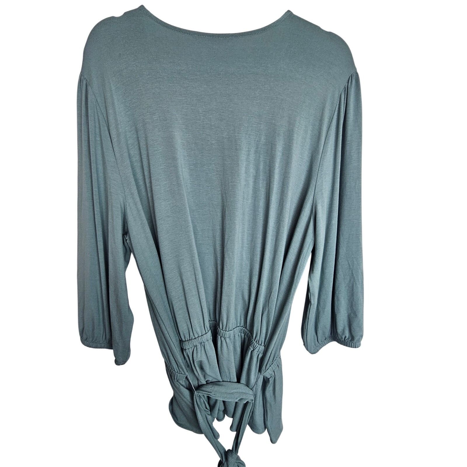 Lauren Ralph Lauren Lauren Ralph Lauren Womens Surplice Blouse Plus Size 2X Sage Size XXL / US 16-18 / IT 52-54 - 9 Thumbnail