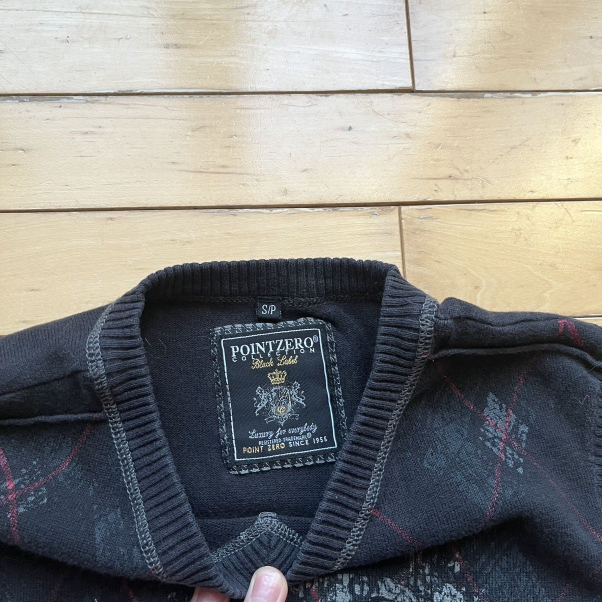 Vintage Black and Red Vintage Point Zero sweater vest Size US S / EU 44-46 / 1 - 6 Thumbnail