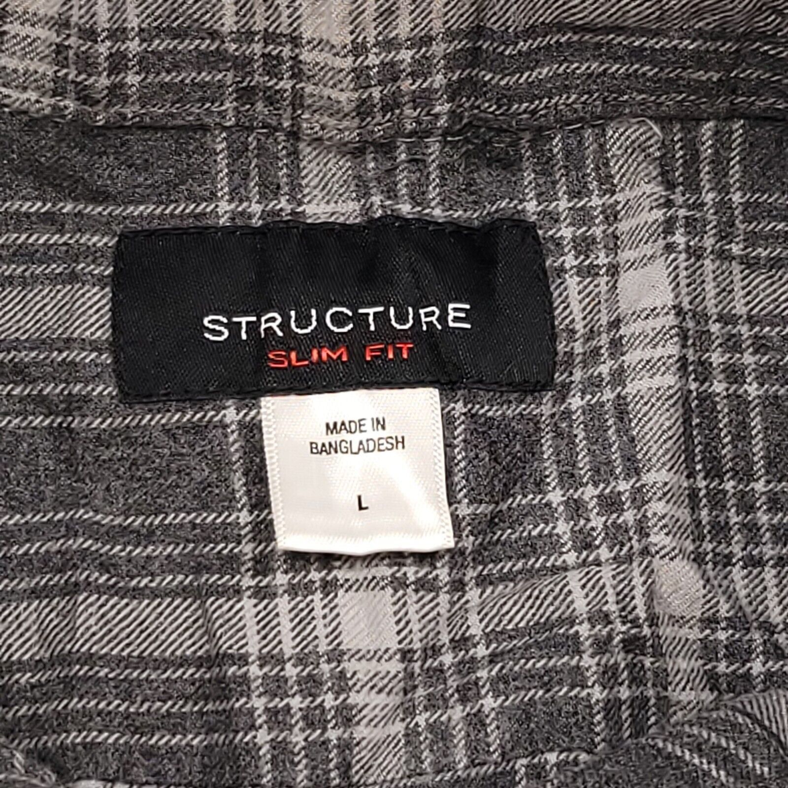 Structure Structure Tartan Flannel Button Up Shirt Mens Size Large L Size US L / EU 52-54 / 3 - 3 Thumbnail