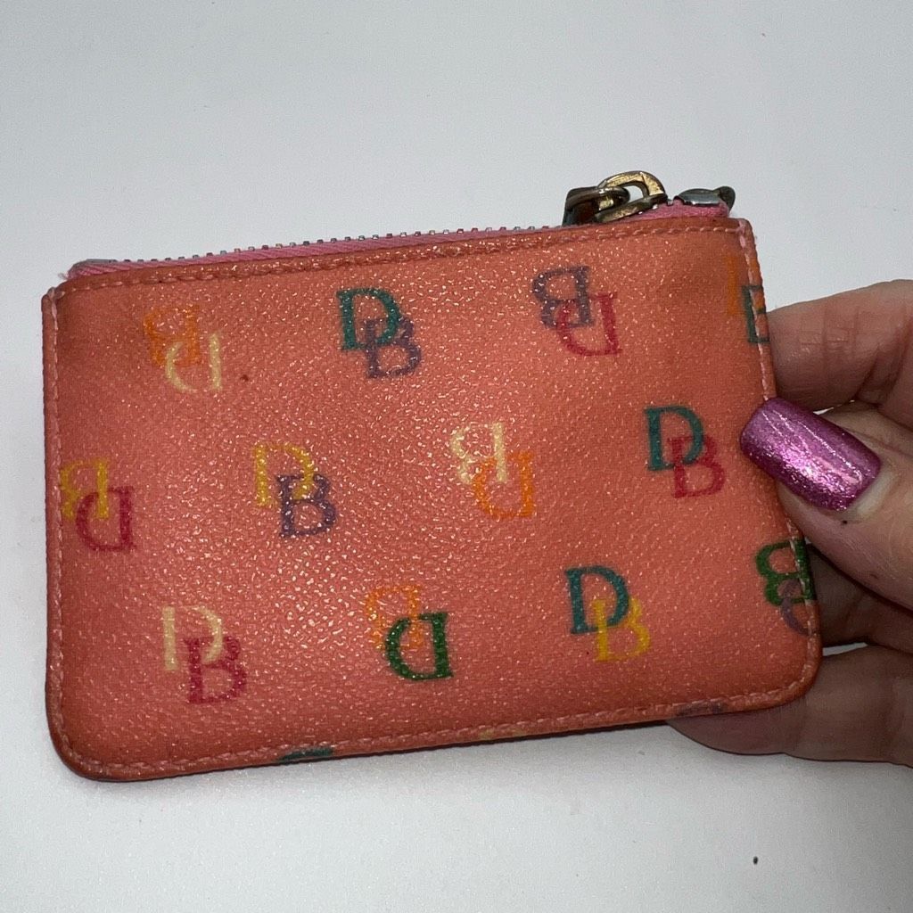 Dooney & Bourke Dooney & Bourke Y2K Rainbow Zipper Pink Heart Signature Coin Pouch Size ONE SIZE - 5 Thumbnail