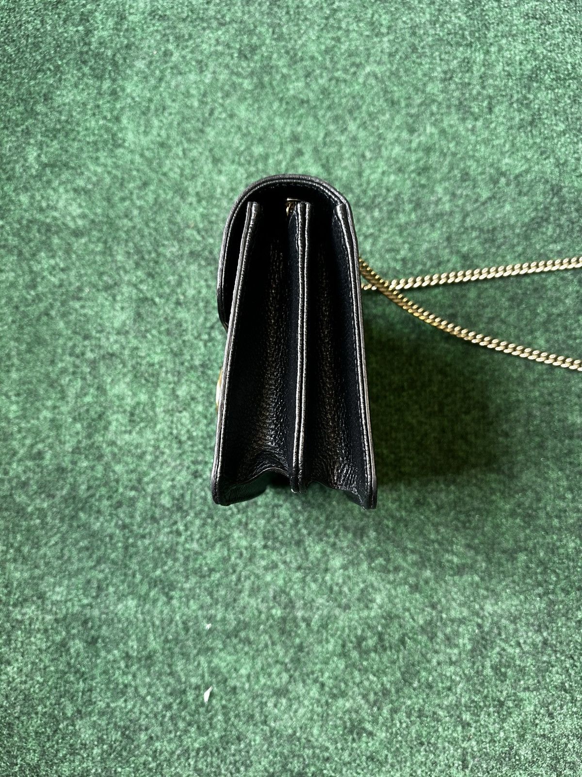 Gucci Gucci GG Interlocking Black Leather Shoulder Bag - 510304 Size ONE SIZE - 4 Thumbnail