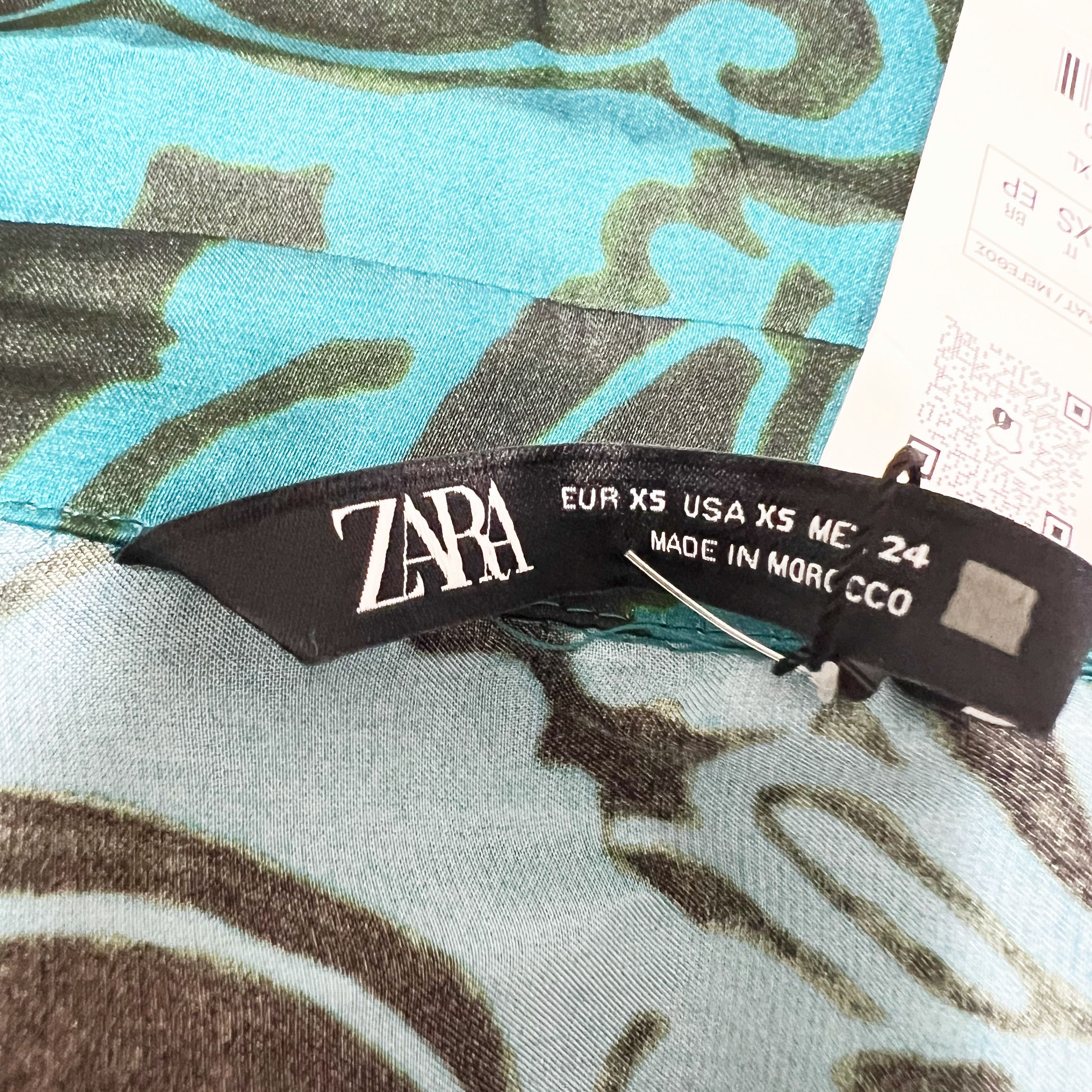 Zara NEW Zara Satin Collared Quarter Sleeve Size XS / US 0-2 / IT 36-38 - 2 Thumbnail