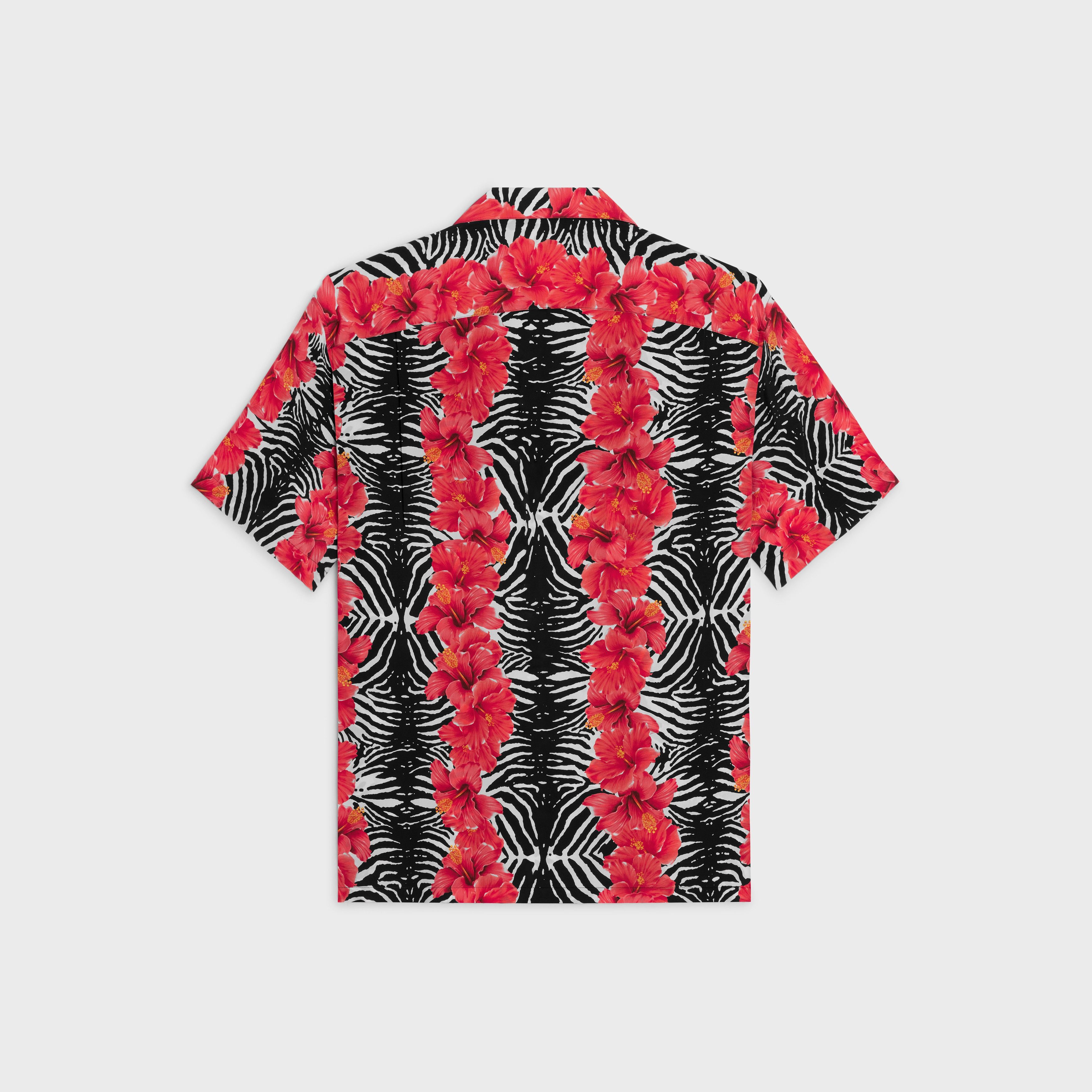 Celine o1bcso1str0925 2C946192Y Hawaiian Shirt in Craie/Noir/Rogue Size US S / EU 44-46 / 1 - 2 Thumbnail