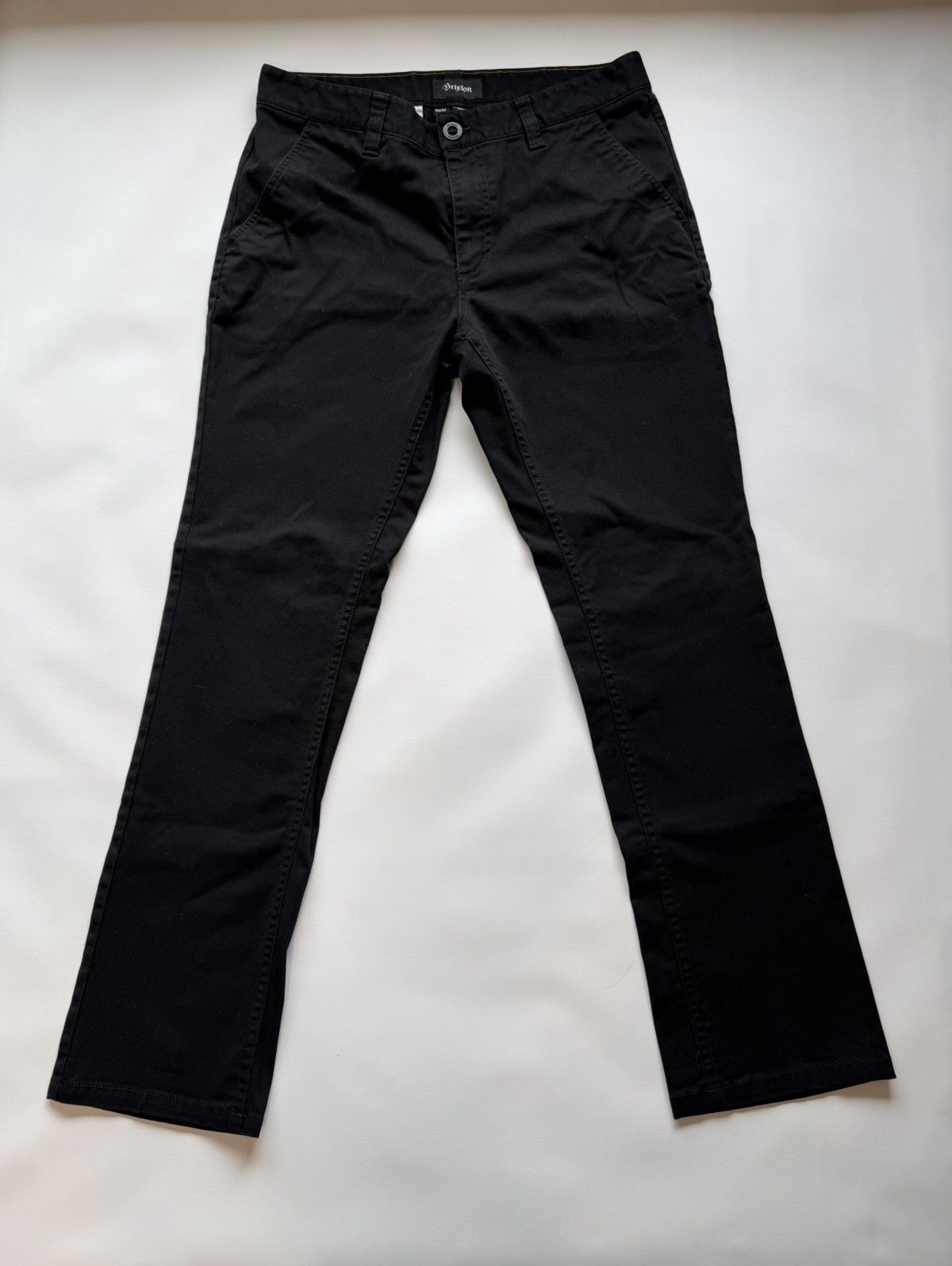 Brixton Brixton Black Chino Pants Slight Bootcut - Size 34x32 - Used Size US 34 / EU 50 - 1 Thumbnail