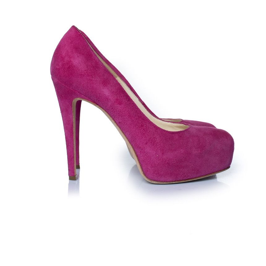 Brian Atwood Brian Atwood, pink suede platform pumps Size US 6.5 / IT 36.5 - 4 Thumbnail