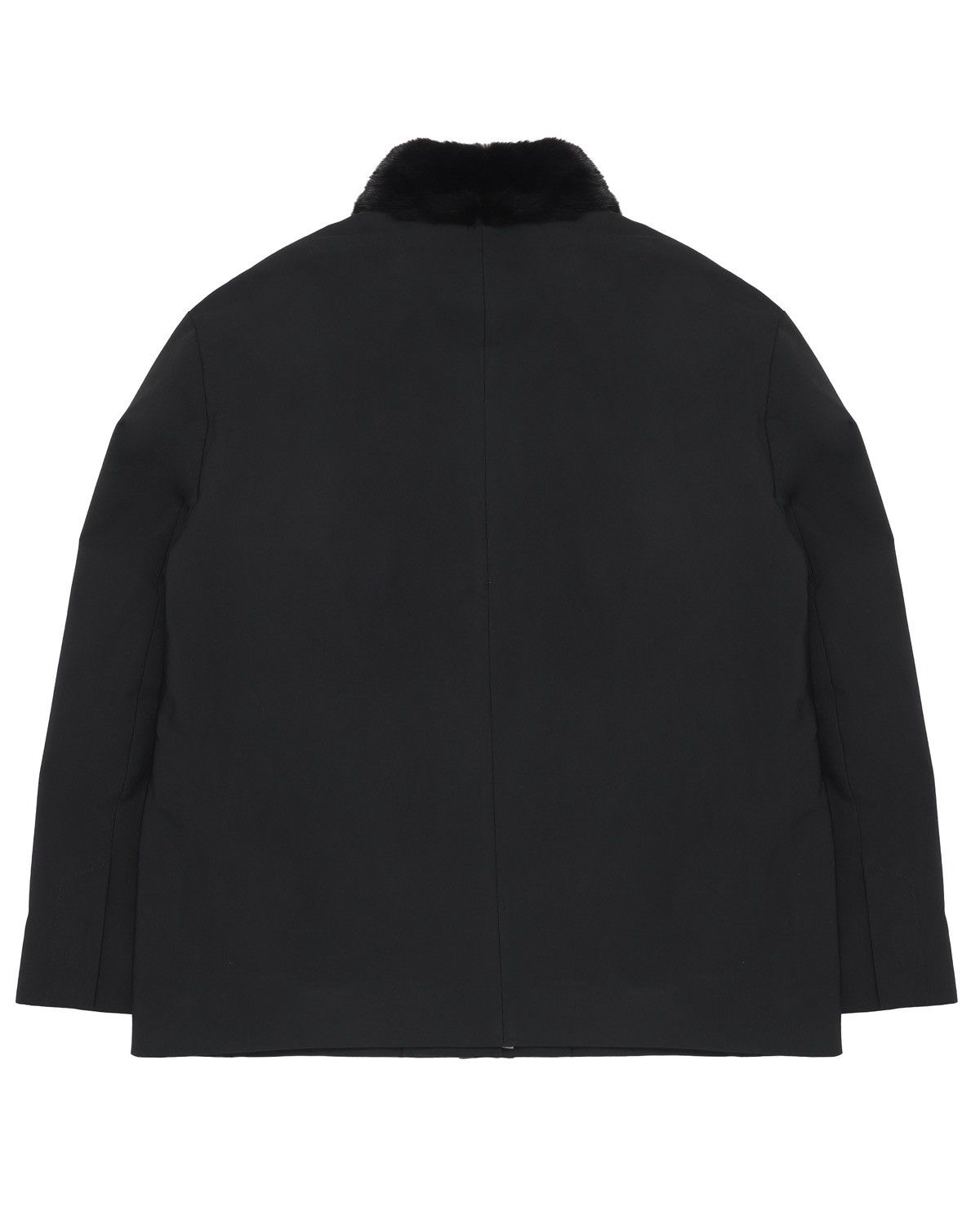 Prada Prada Fur Collar Minimal Jacket Size L / US 10 / IT 46 - 2 Thumbnail