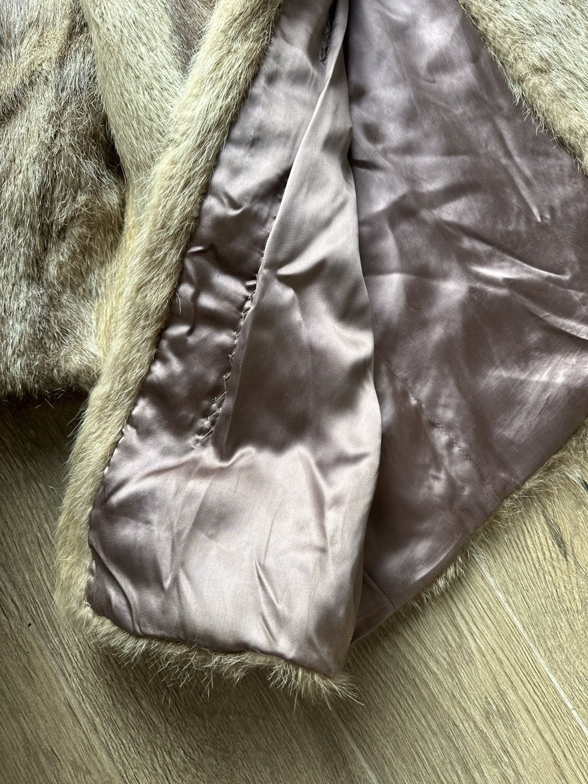 Vintage Real Genuine Y2k Vintage Midi Retro Fur Winter Coat Size L / US 10 / IT 46 - 7 Thumbnail