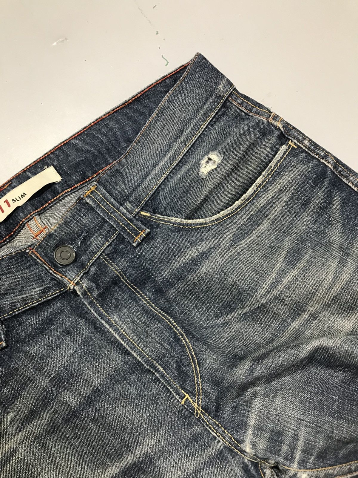 Levi's Vintage Levi’s buckle belt denim Size US 36 / EU 52 - 7 Thumbnail