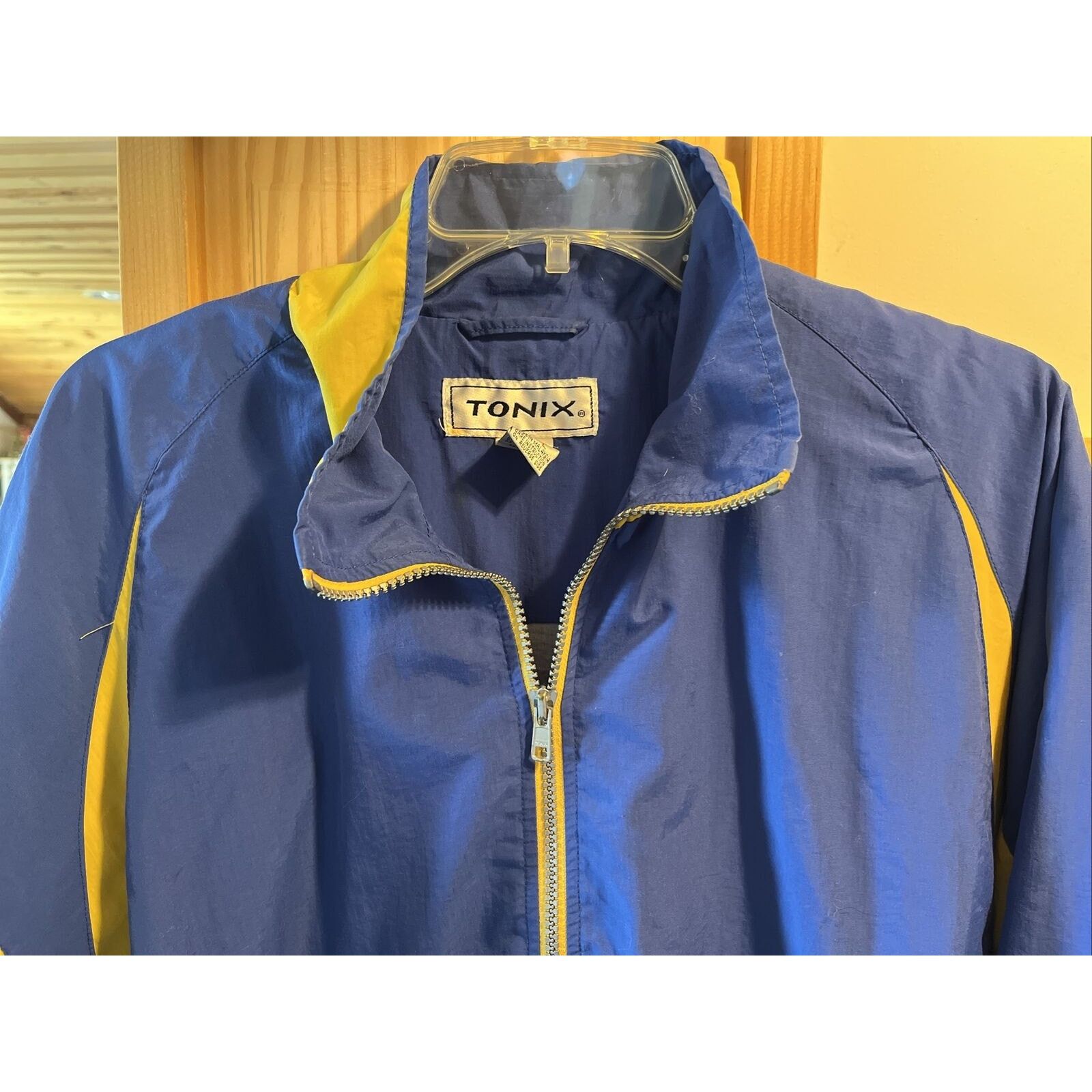 Other Tonix Blue Warm Up Track Jacket Men’s Size L Vintage Yellow Size US L / EU 52-54 / 3 - 3 Thumbnail