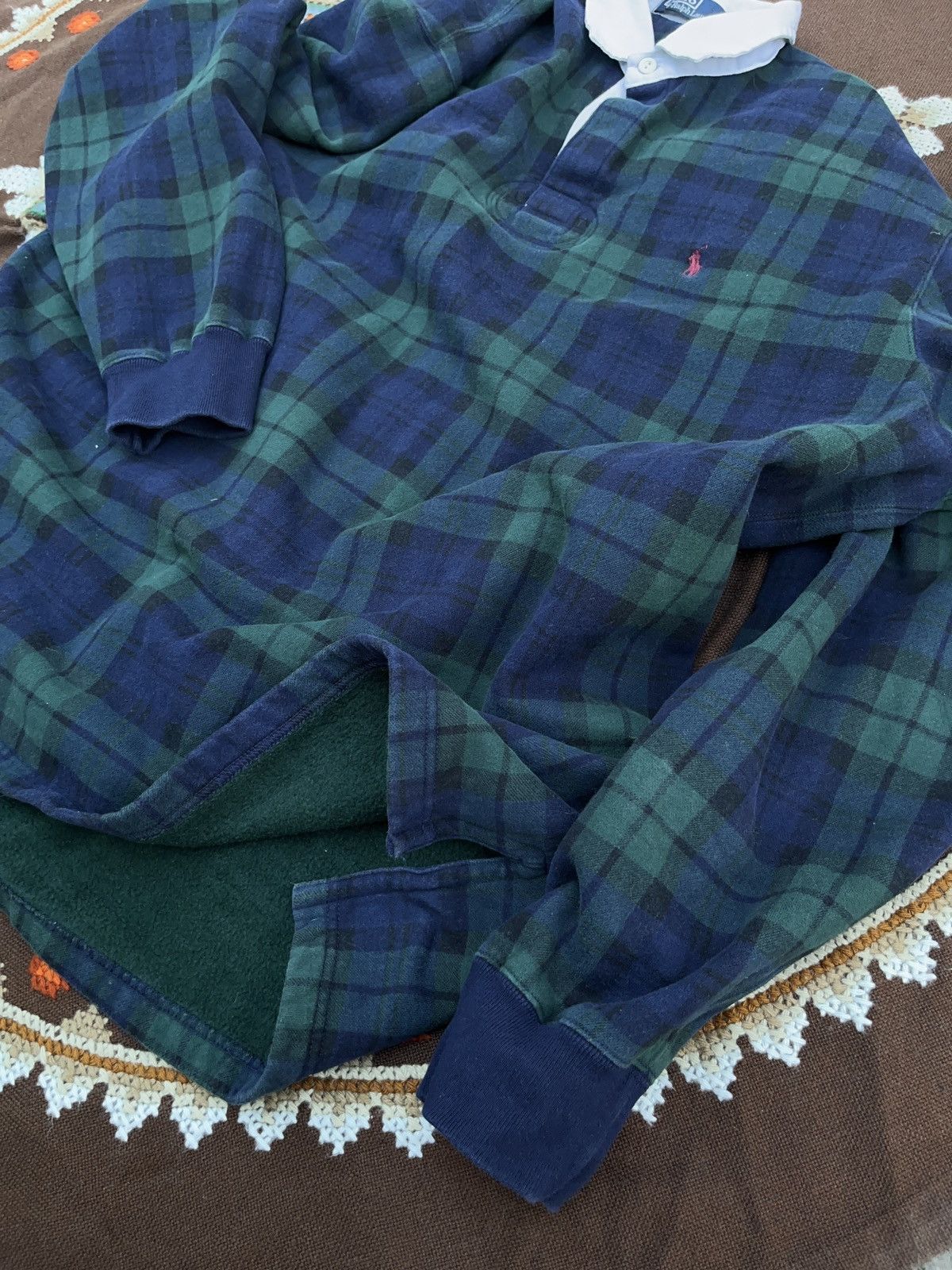 Polo Ralph Lauren Vintage 90s Polo Ralph Lauren Oversized Rugby Long Sleeve Size US XL / EU 56 / 4 - 7 Thumbnail