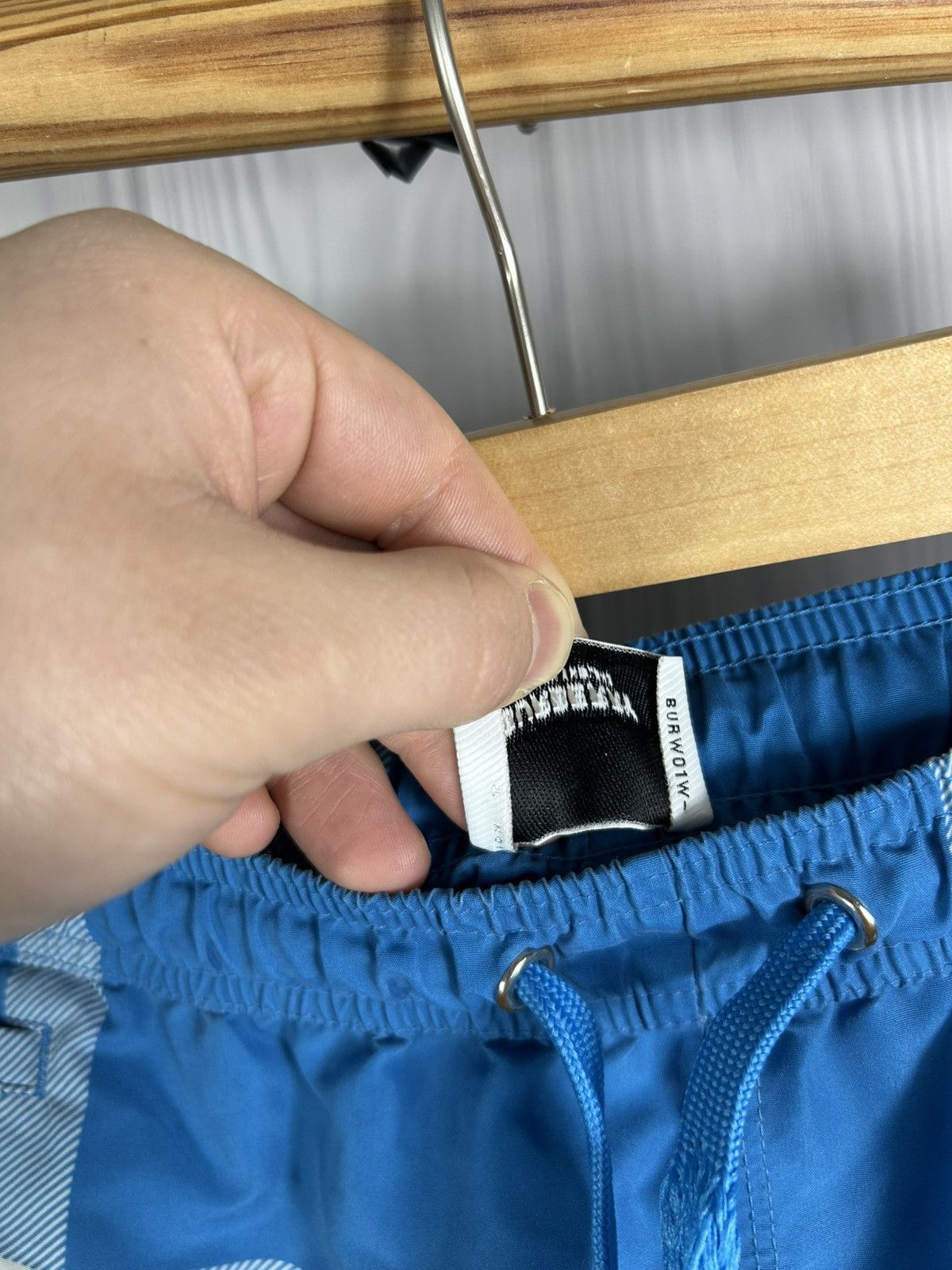 Burberry Burberry Blue Exaggereted Check Pattern Swim Shorts Size L Size US 34 / EU 50 - 11 Thumbnail