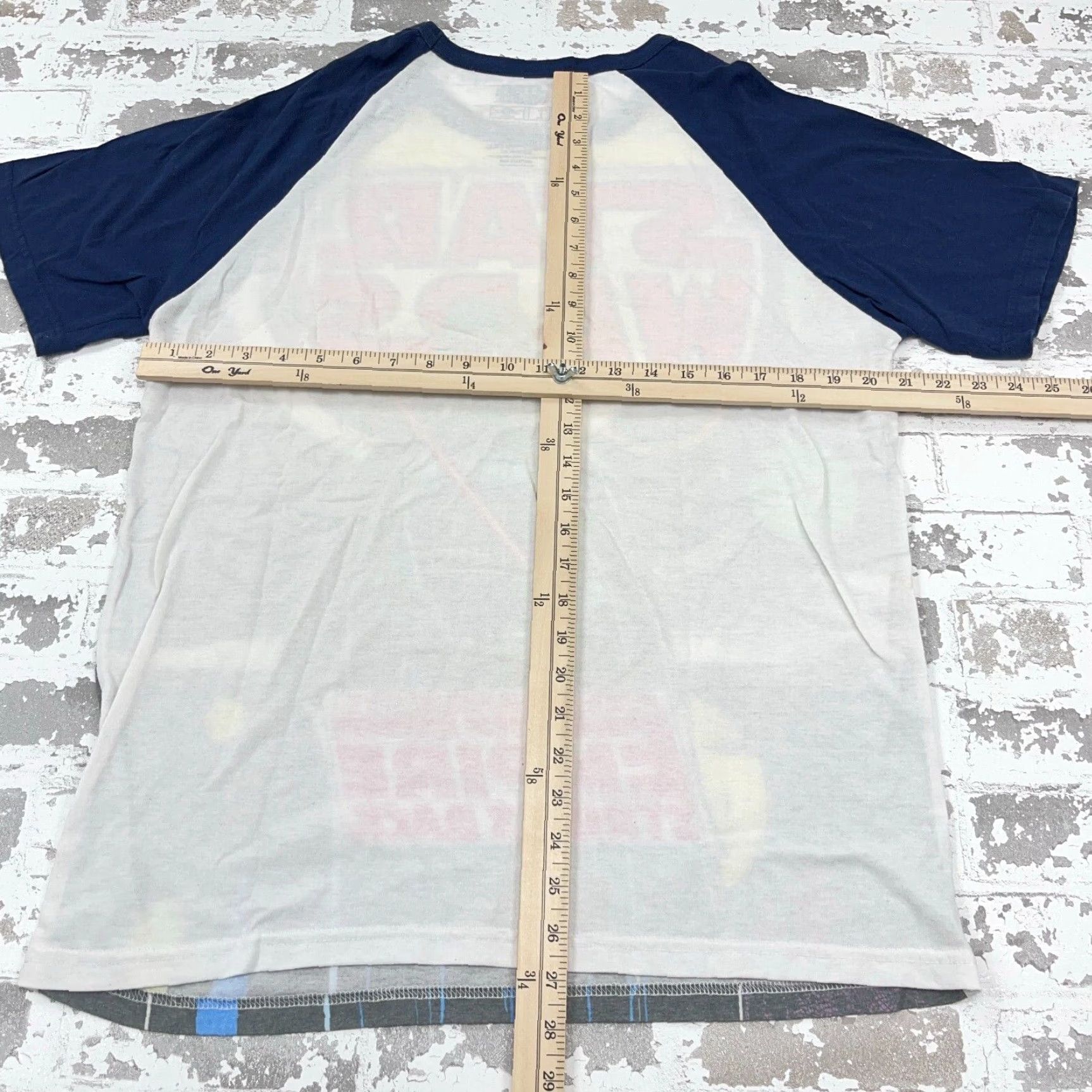 Star Wars Star Wars T-Shirt Men Large Blue Darth Vader Graphic Print Raglan Vintage Style 2010s Caped Fan Favorite Mens Size US L / EU 52-54 / 3 - 5 Thumbnail