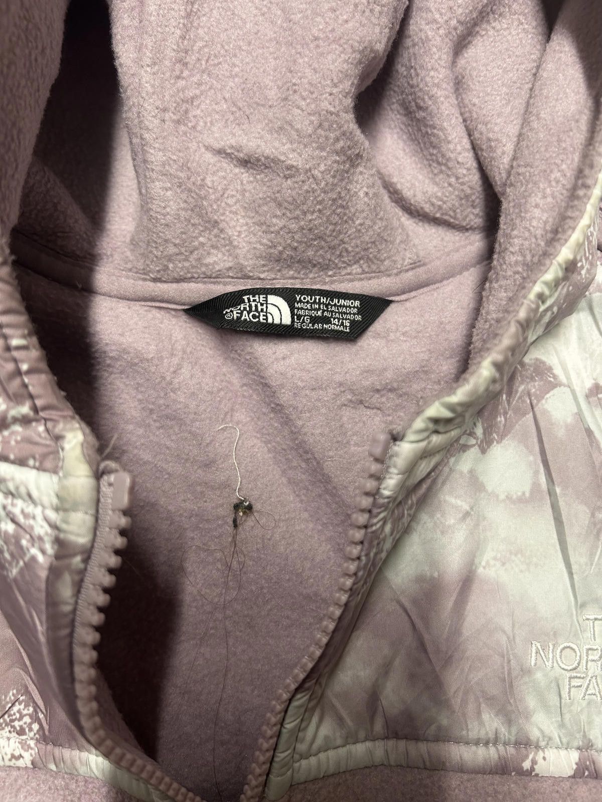 The North Face The North Face Youth Zip-Up Hoodie - Stylish Purple Design Size US L / EU 52-54 / 3 - 4 Thumbnail