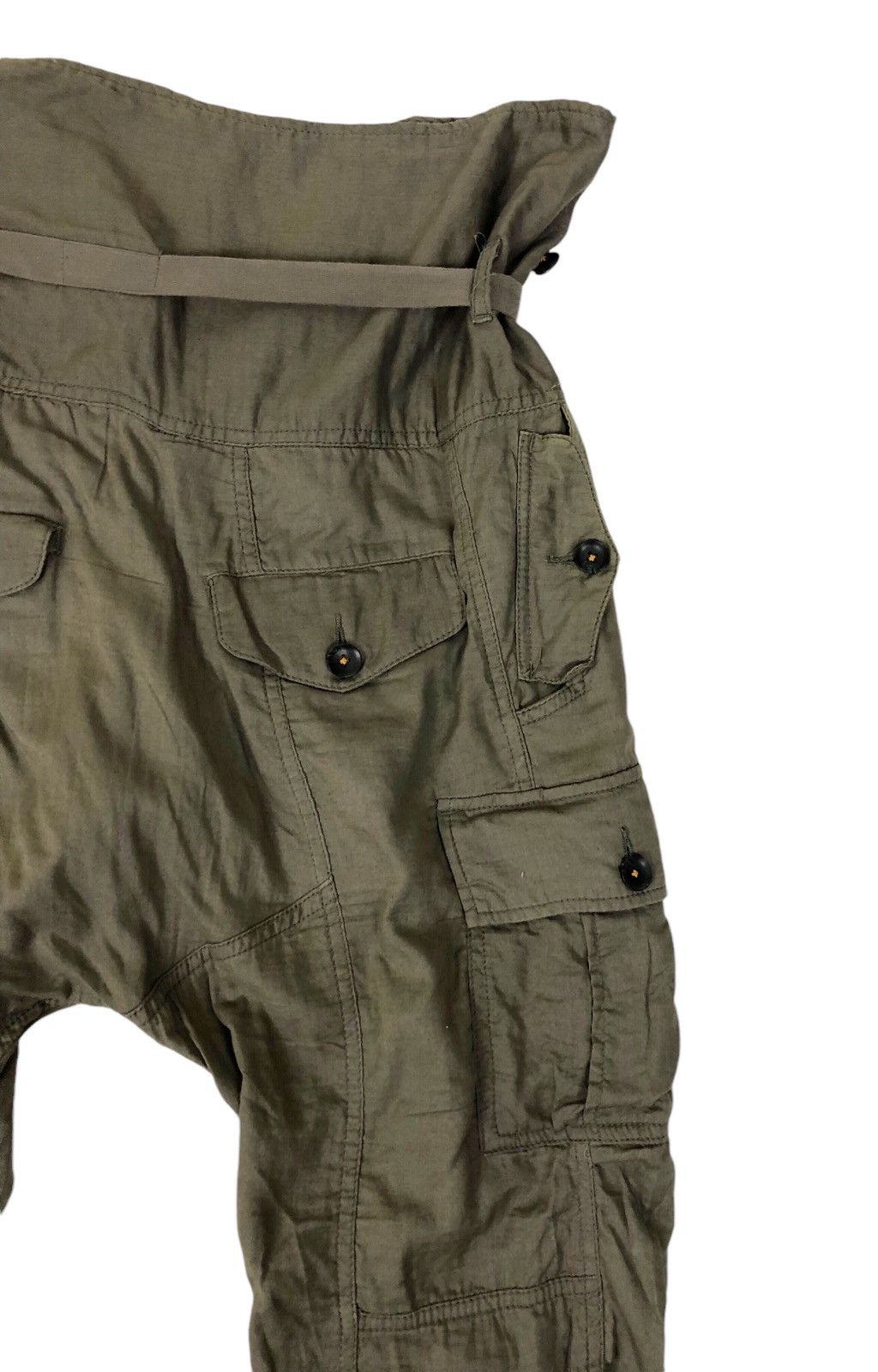 Japanese Brand Japan Brand JPEGG Wrap Ups Waist Crop Cargo Pants Size US 35 - 12 Thumbnail