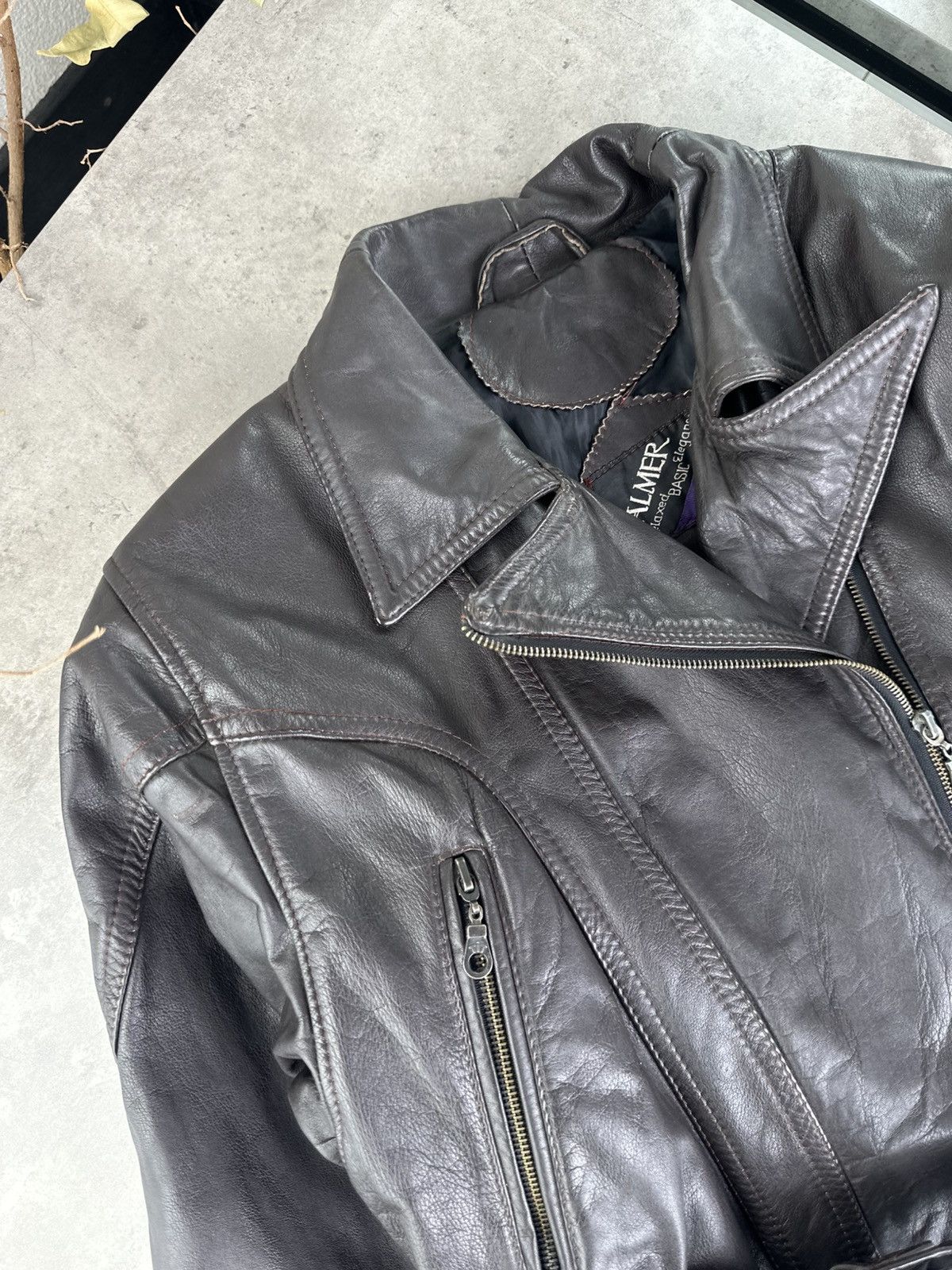 Japanese Brand Vintage Leather Jacket Size M / US 6-8 / IT 42-44 - 2 Thumbnail