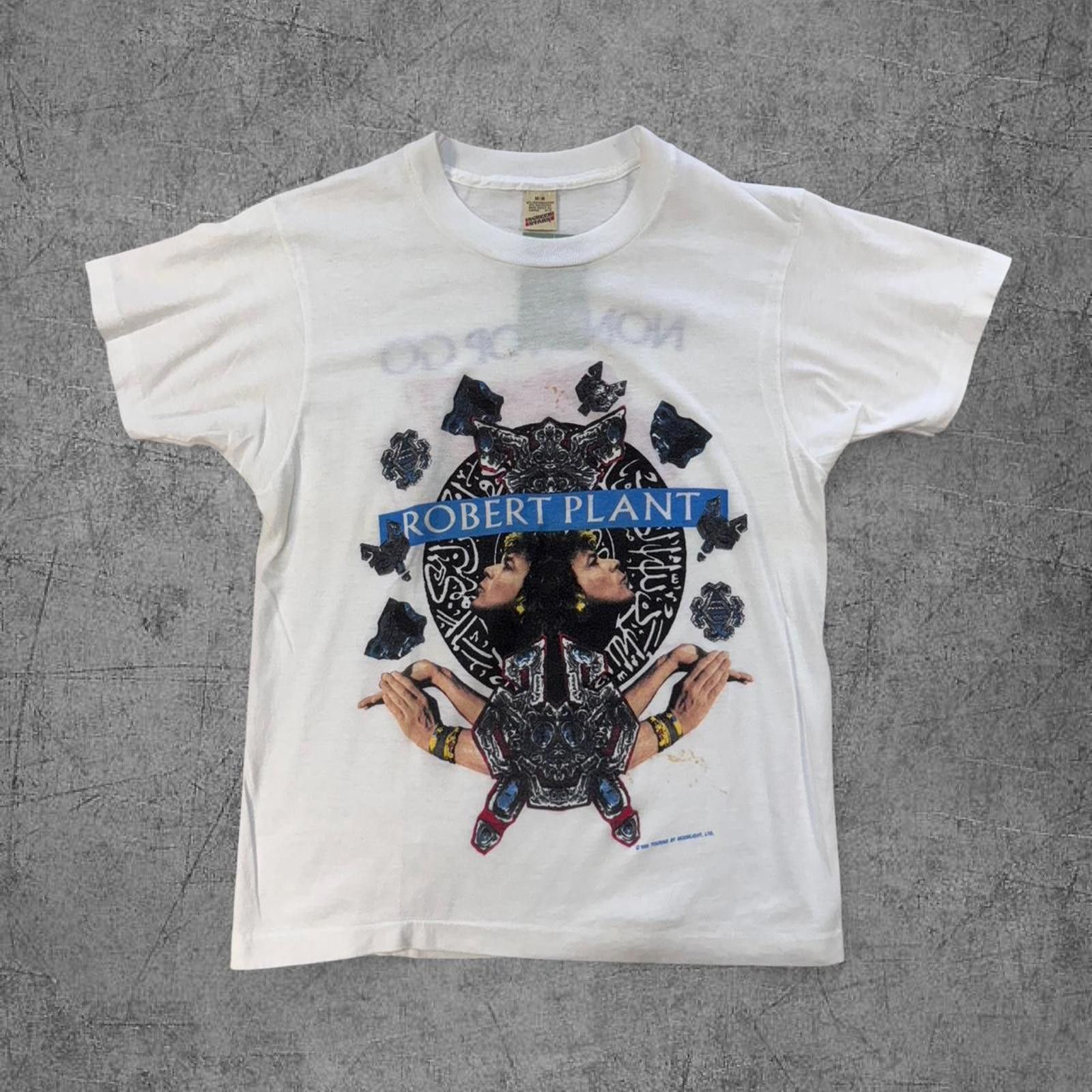Vintage 1988 Robert Plant Non Stop Go Tour Tee Size US M / EU 48-50 / 2 - 1 Thumbnail